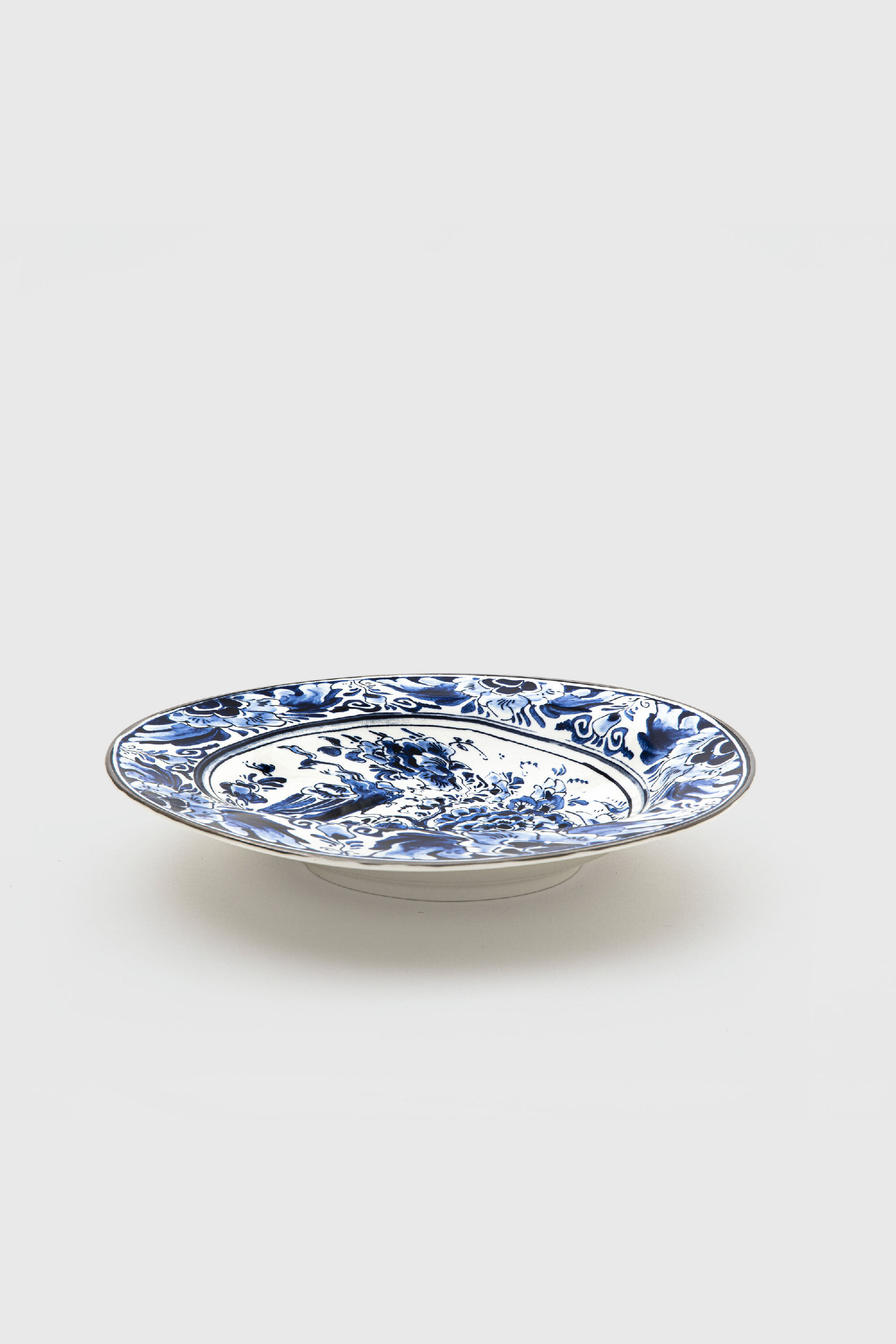 Diesel - 11222 SOUP PLATE IN PORCELAIN "CLASSIC O, Unisex's Pocelain soupe plate in White/Blue - 3