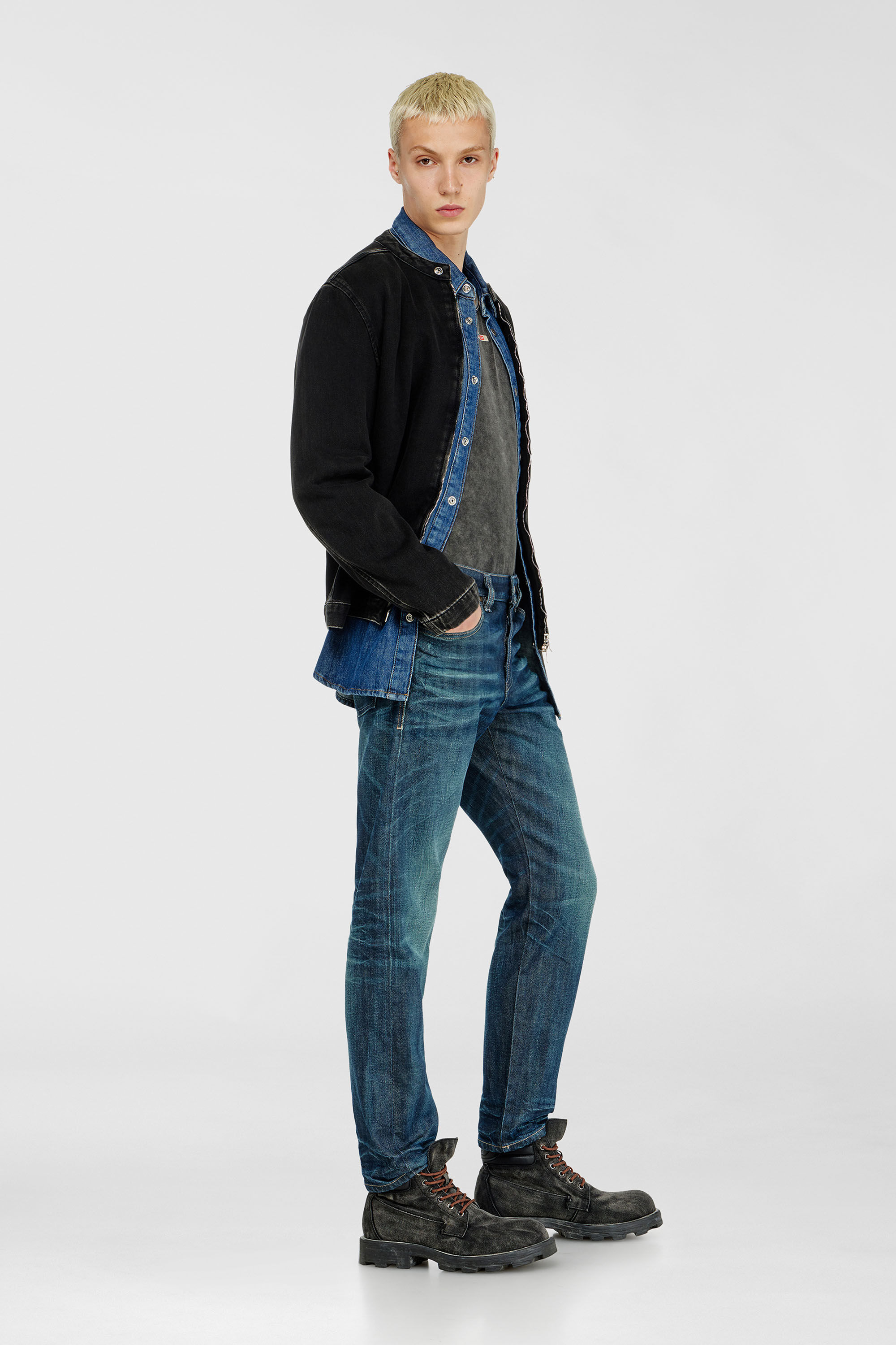 Diesel - Man's Slim Jeans 1993 D-Vyl 09Q04, Dark Blue - 2