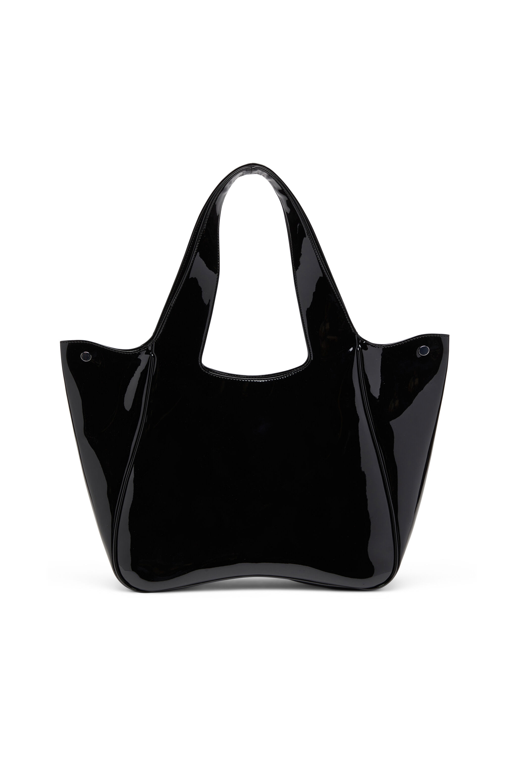 Diesel - PLAY SHOPPER EW, Woman's Play-Tote bag in glossy PU in Black - 2