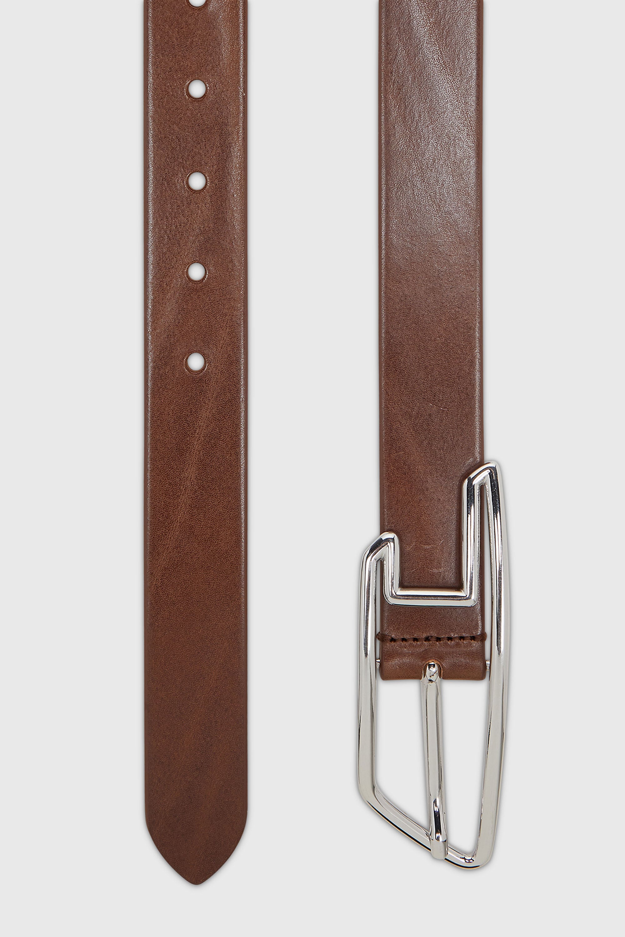 Diesel - B-D LINE W 30, Woman's 3cm belt in pull-up leather in Brown - 2