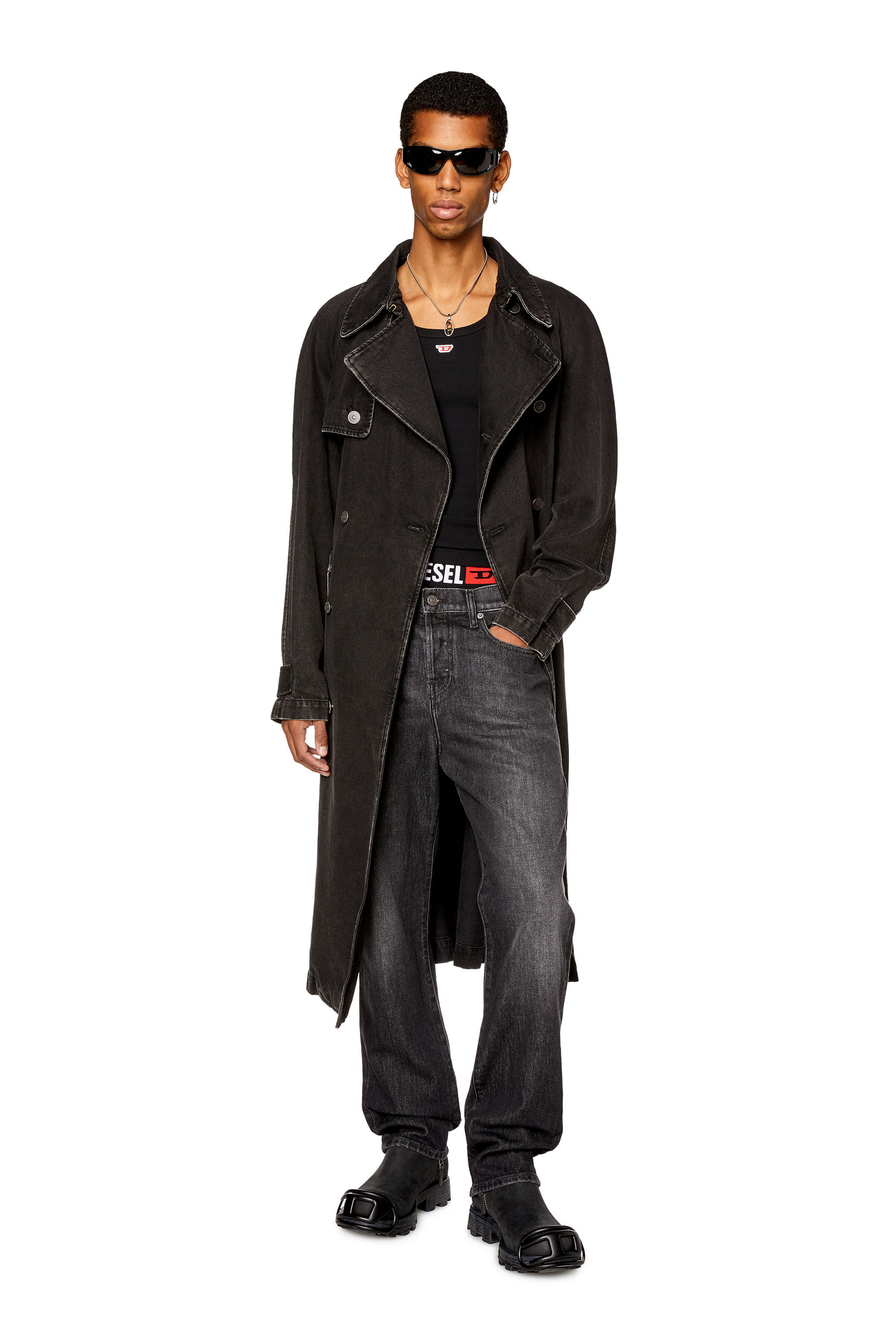 Diesel - Straight Jeans 2020 D-Viker 09F75, Black/Dark grey - Image 1