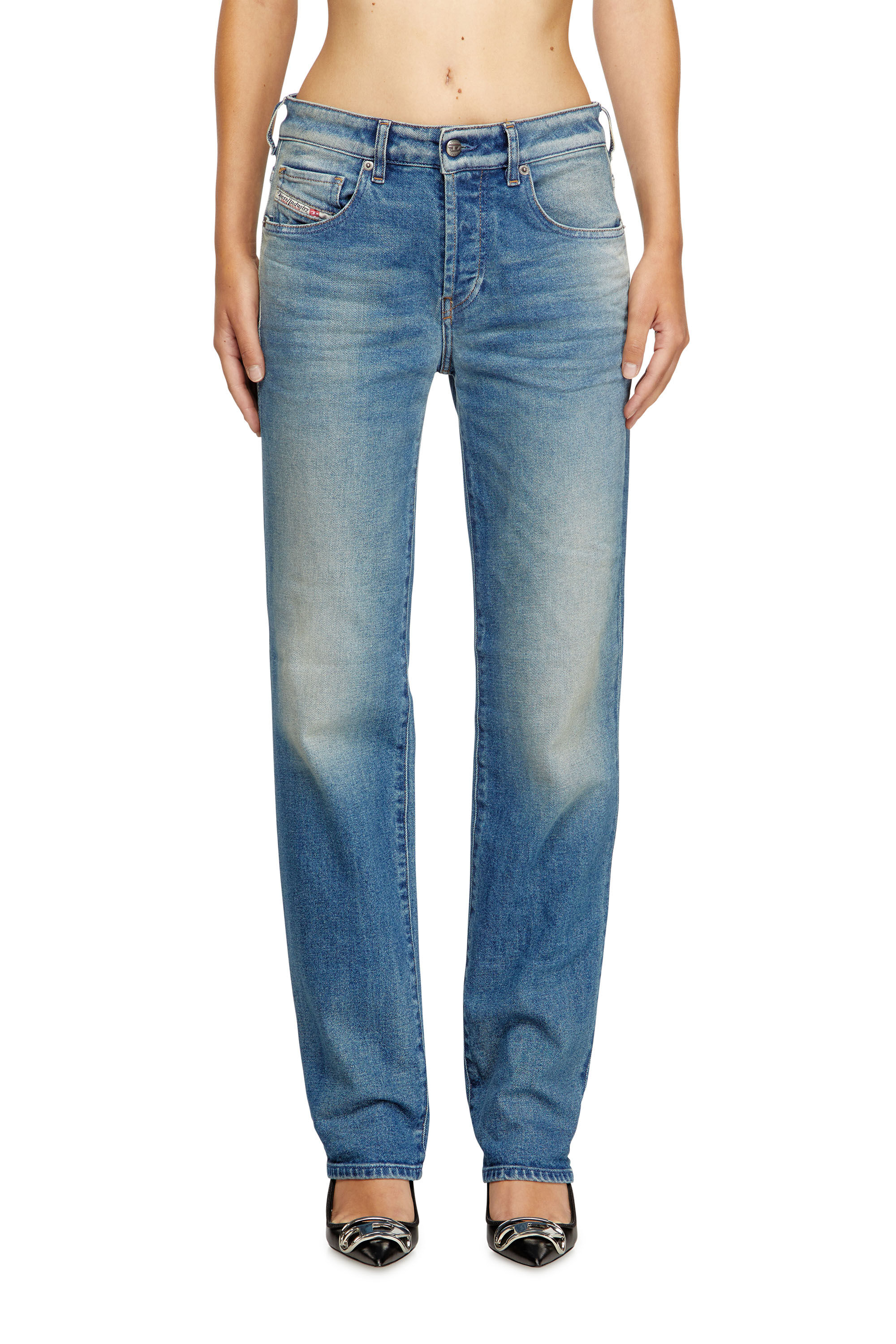 その他 NEIGHB DAMAGE DENIM BLUE L Level 7 Men's Slim Straight Destroyed Bleach Splatter Medium