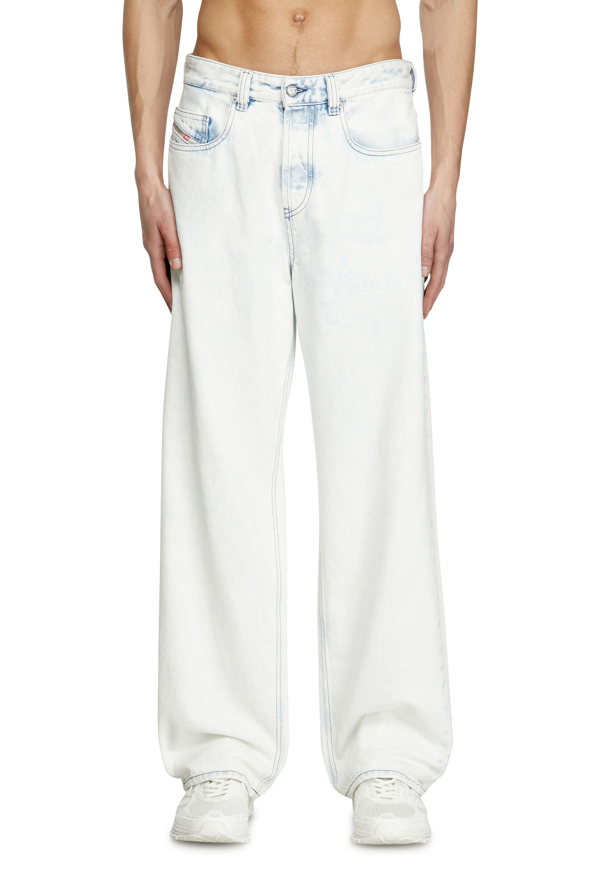 Diesel - Man's Relaxed Jeans 2001 D-Macro 09L80, Light Blue - 3