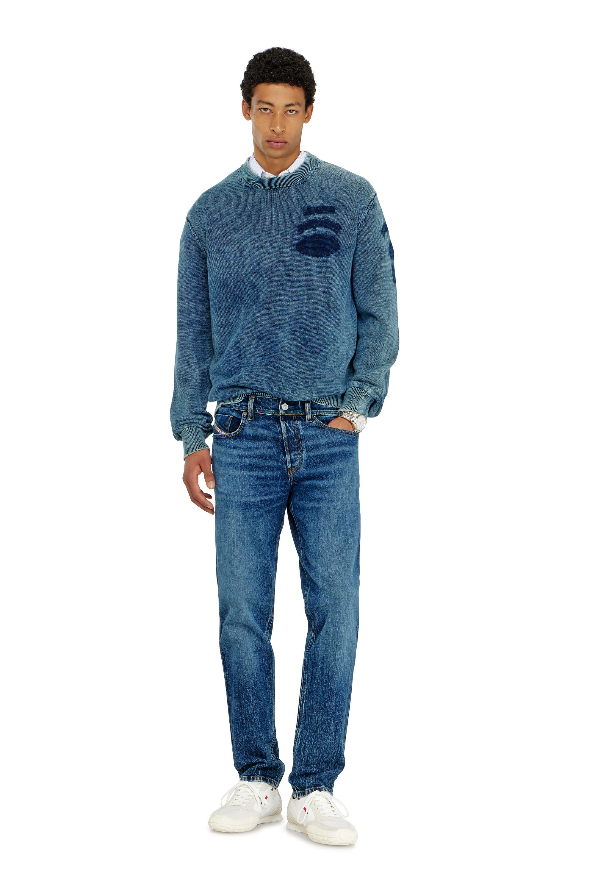 Diesel - Man's Regular Jeans 2023 D-Finitive 0KBBQ, Dark Blue - 1