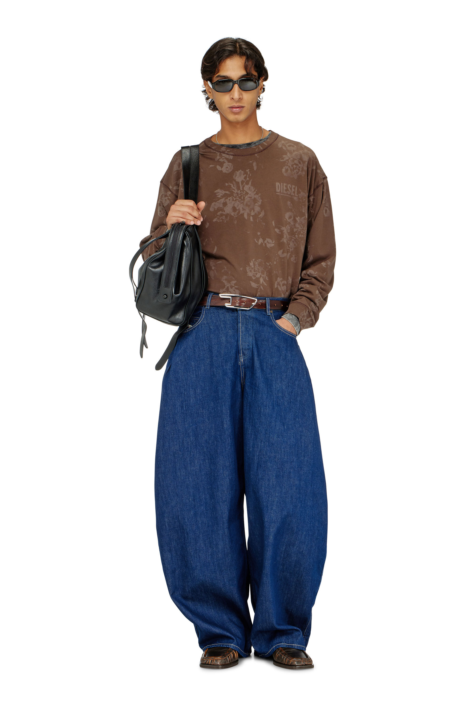 Diesel - Woman's Relaxed Jeans 1987 D-Khelz 09Q09, Dark Blue - 7
