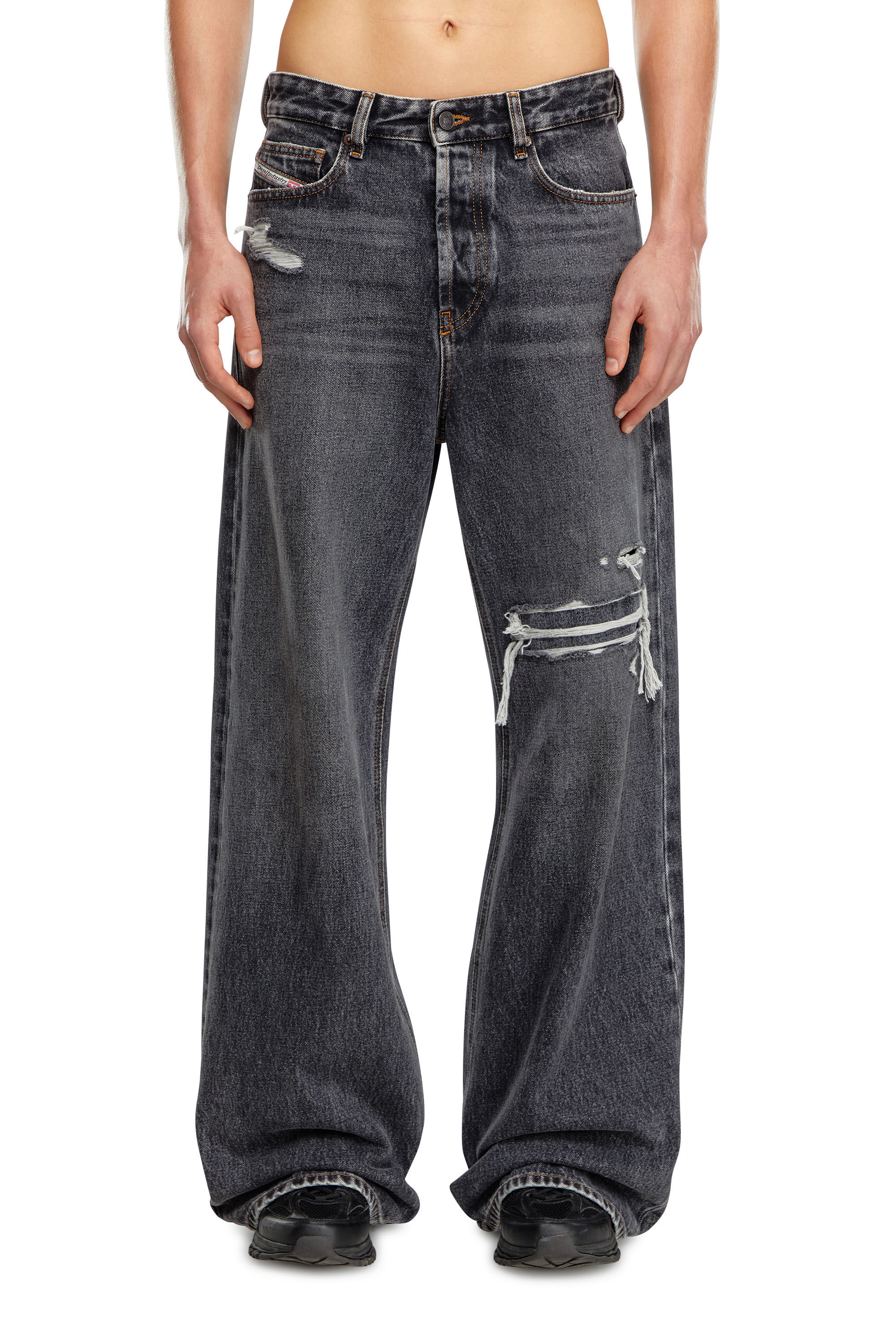 口コミ・レビュー評価が高いおすすめ人気商品の通販 1996 D-Sire Diesel | Jeans Baggy grey Black/Dark Relaxed Woman: パンツ