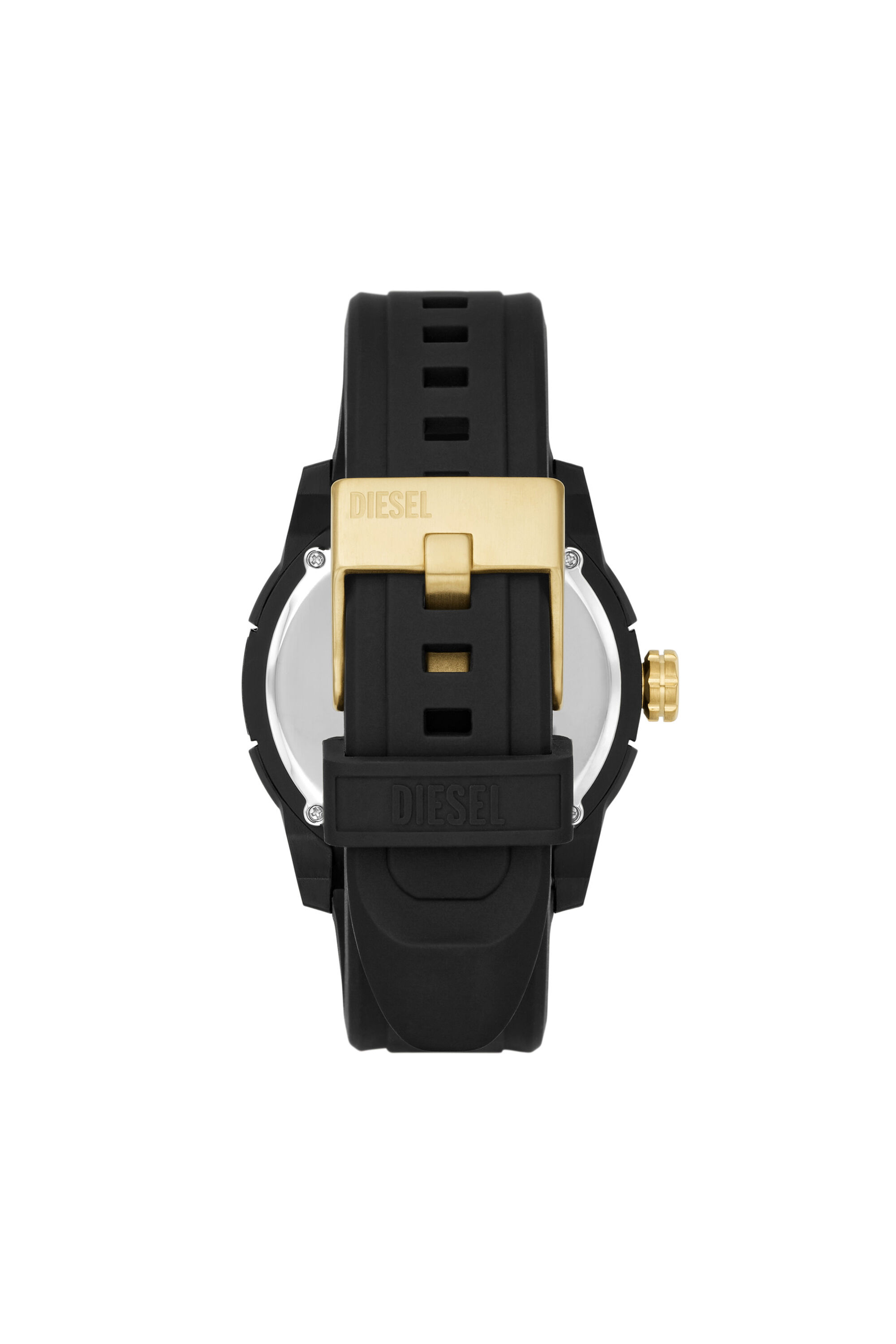 DZ1997: Double Up Black Silicone Watch | Diesel