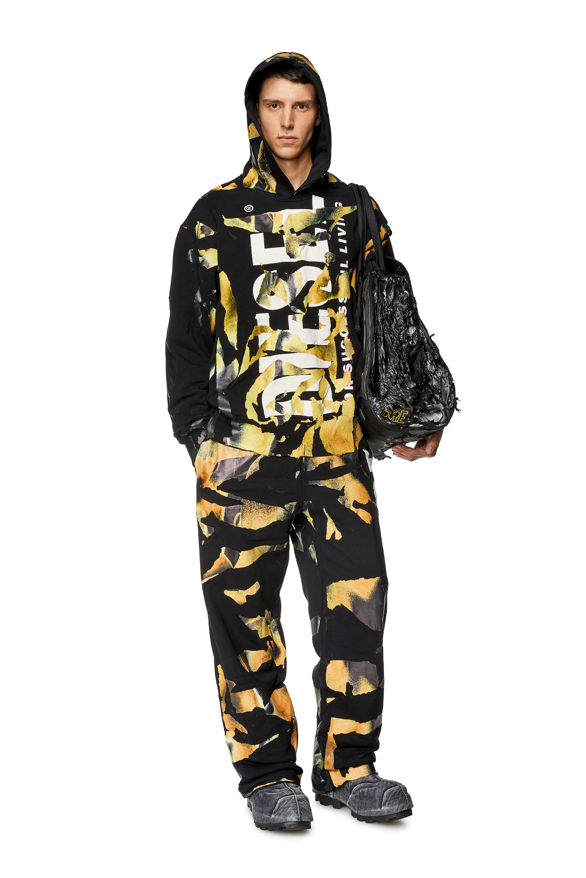 Diesel - S-MAC-HOOD-M1, Black/Orange - Image 1