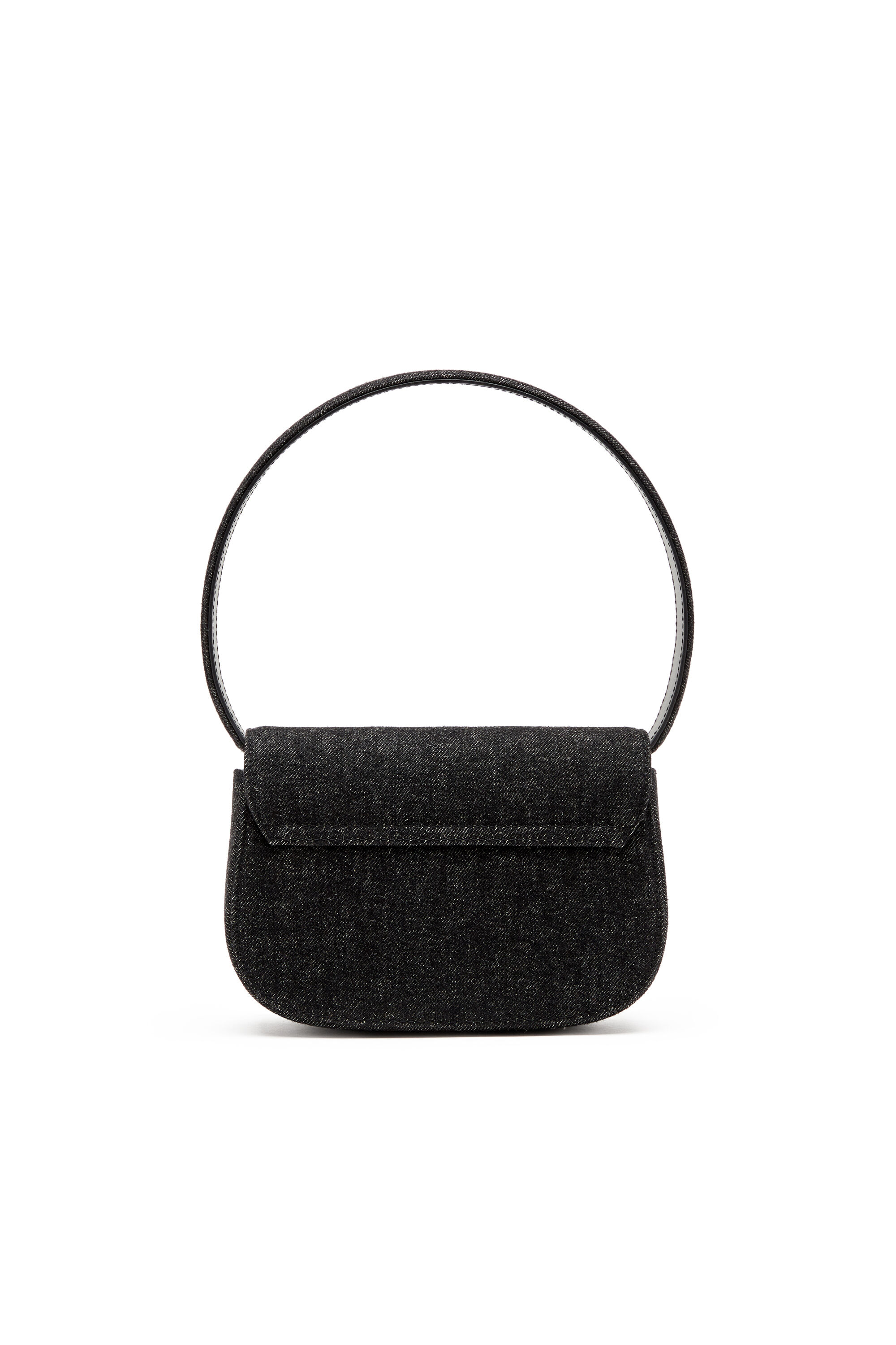 Women's Iconic shoulder bag in washed denim | Black | Diesel