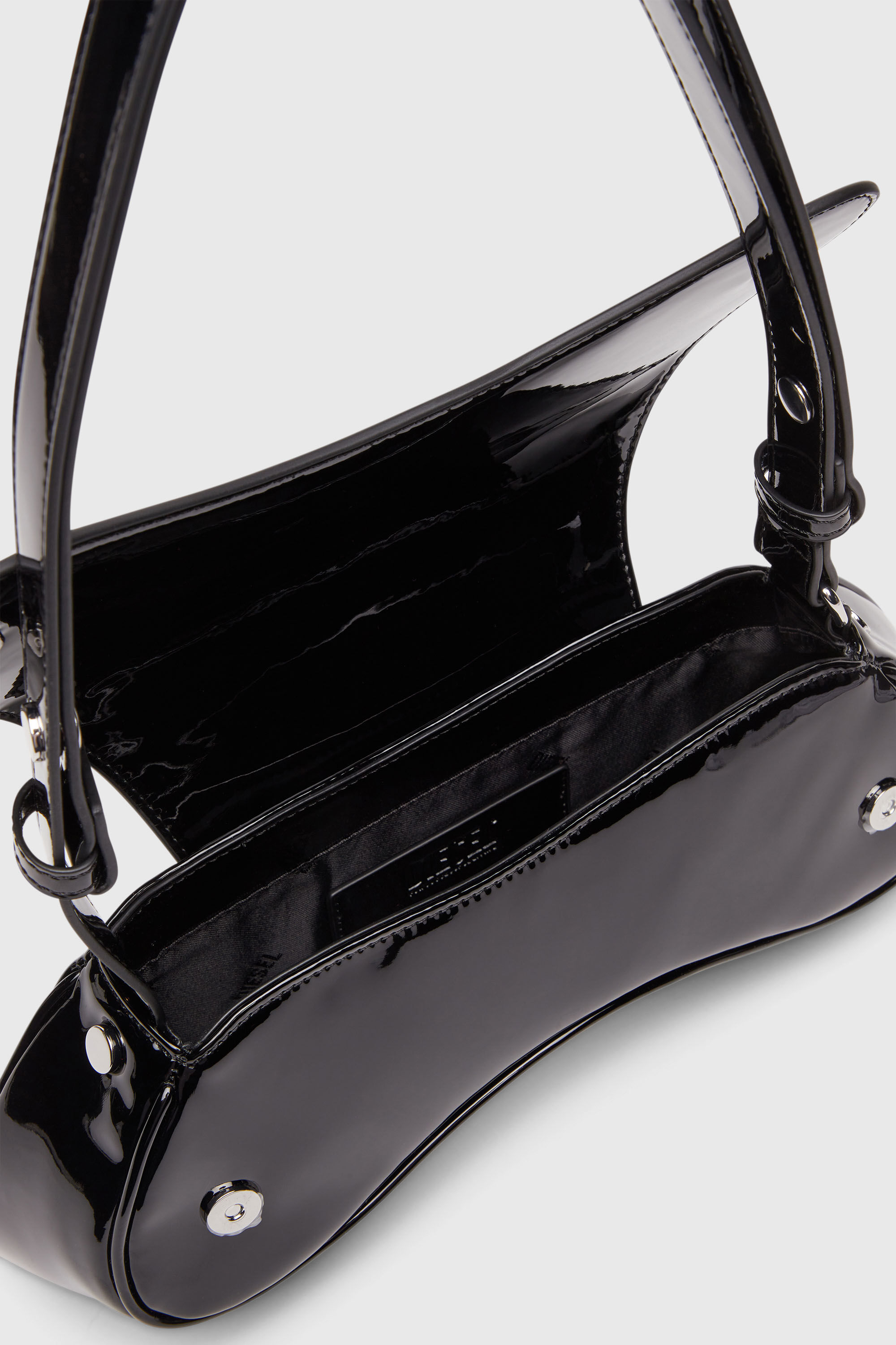 Diesel - PLAY CROSSBODY, Woman's Play-Glossy crossbody bag in Black - 4