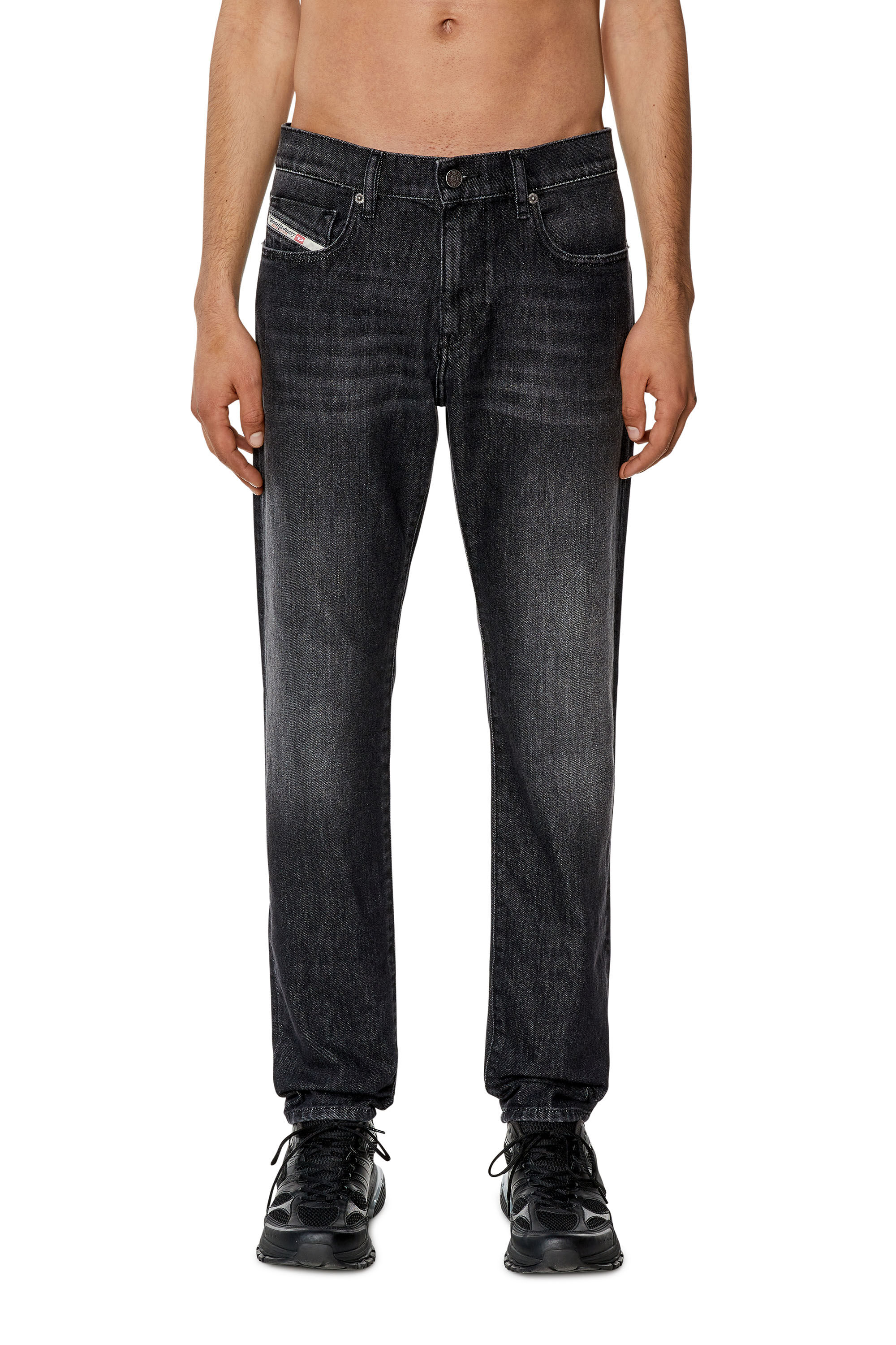 Diesel - Slim Jeans 2019 D-Strukt 09F75, Black/Dark grey - Image 3