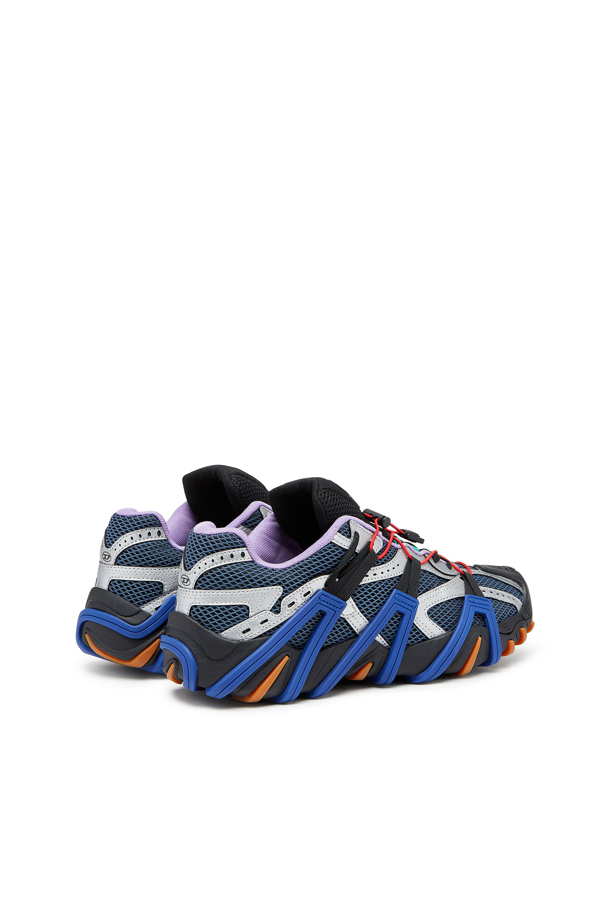 Diesel - S-PROTOTYPE CR LACE X, Man's S-Prototype Cr-Sneakers in two-tone mesh in Blue - 3