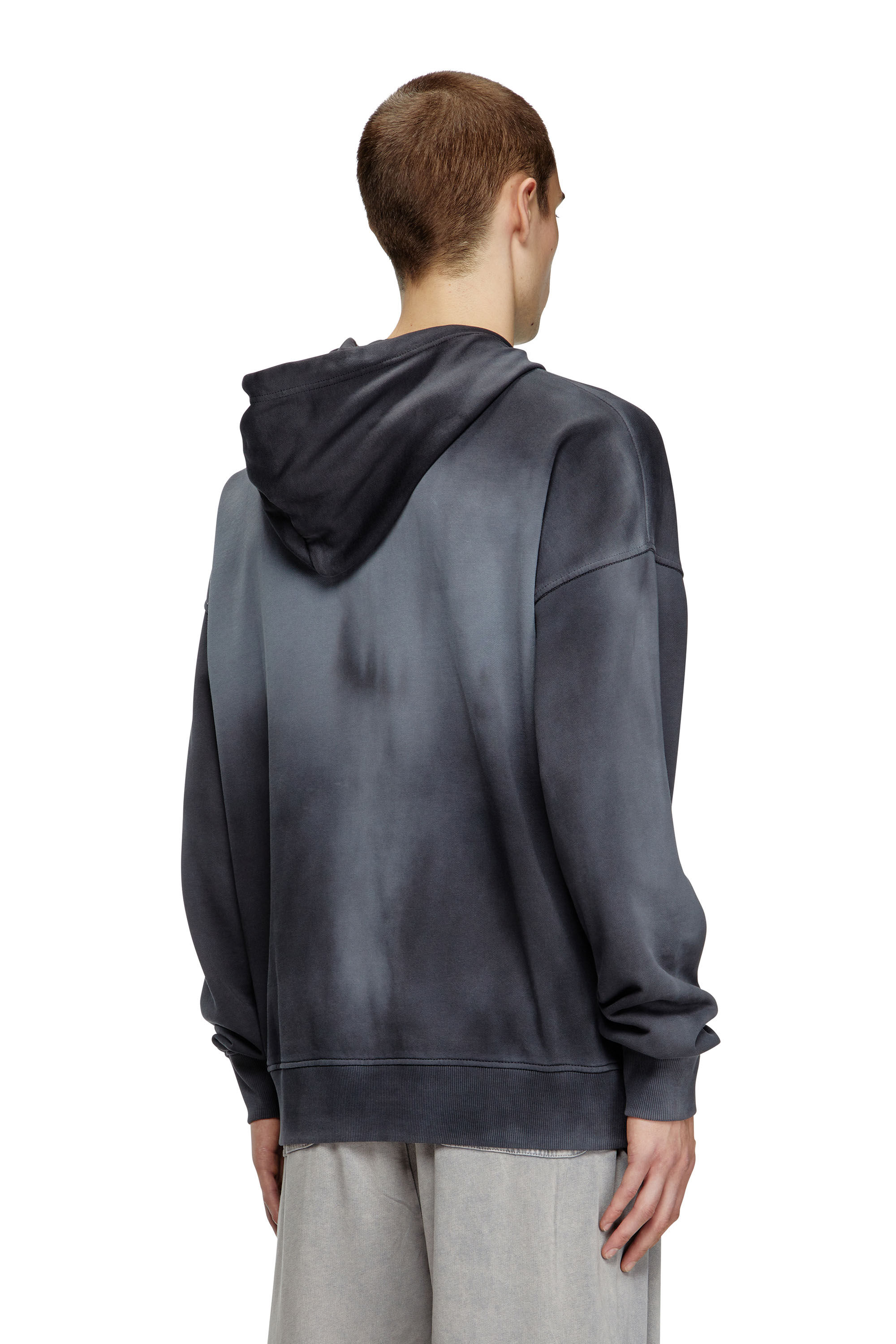 【DIESEL】S-Rob-Hood-Microdiv Diesel Men's S-rob-Hood-microdiv Sweatshirt, 8ms-0grac, S