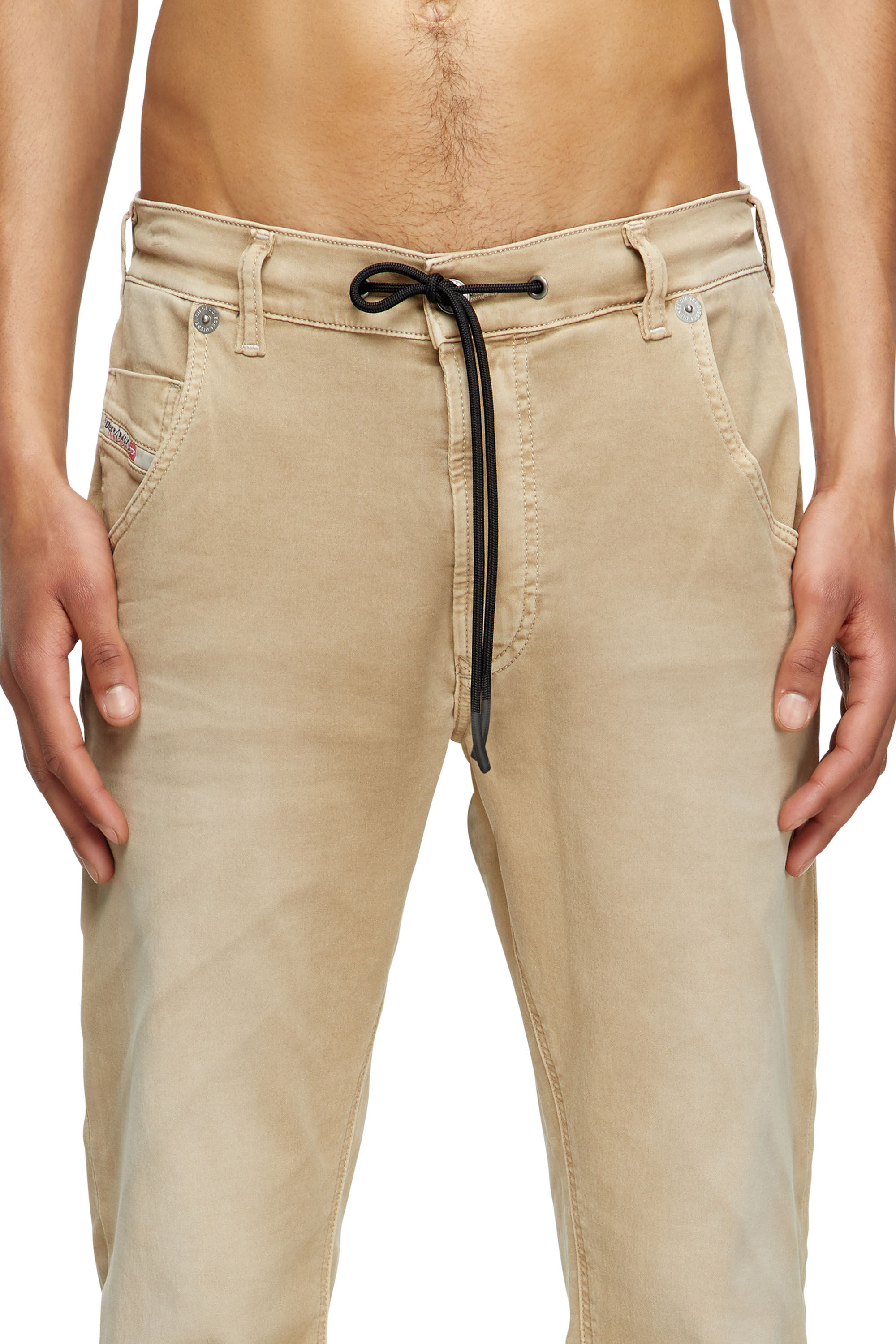 Diesel - Man's Regular 2030 D-Krooley Joggjeans® 0670M, Beige - 5