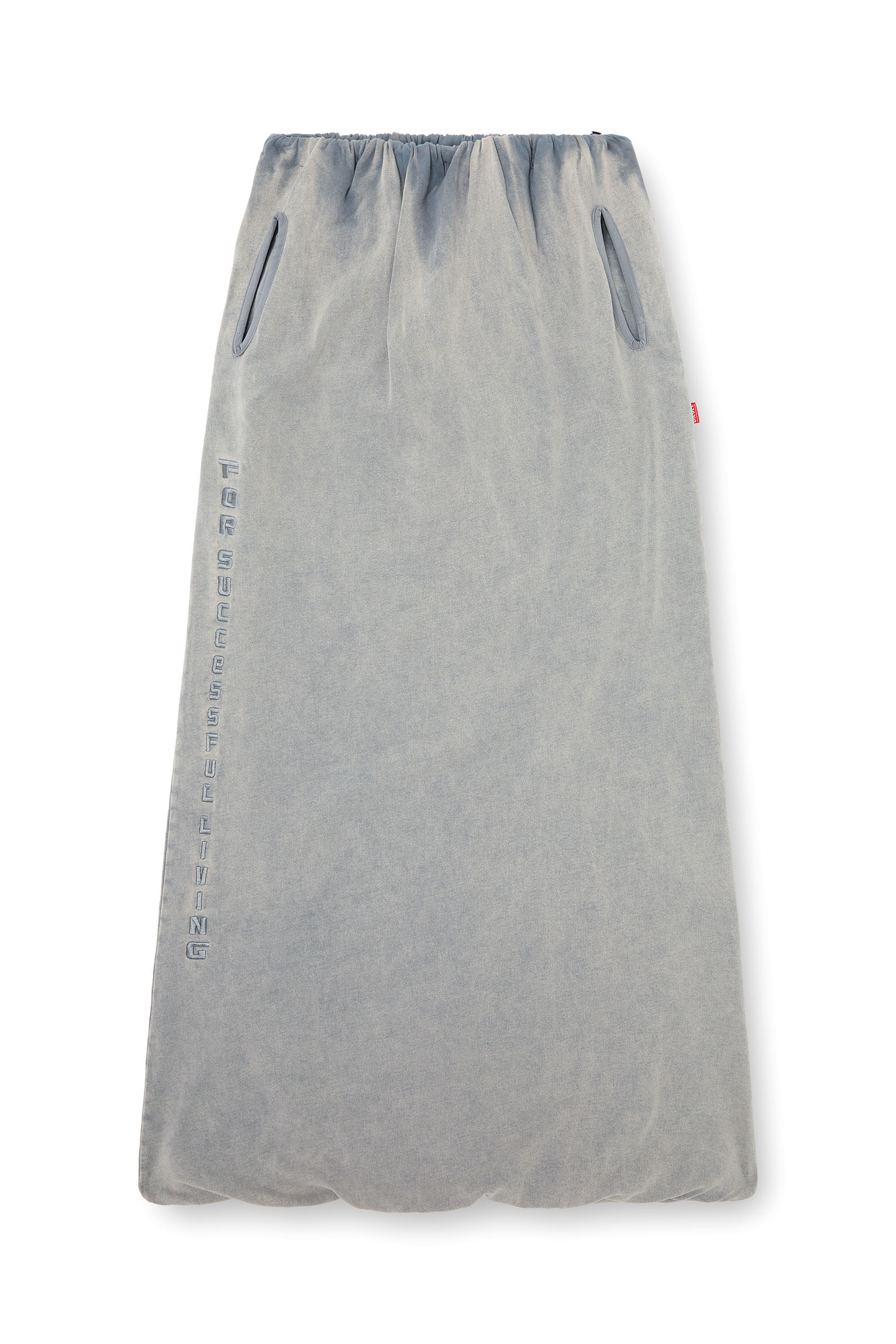 Diesel - O-REIRA, Woman's Balloon-shaped maxi skirt in Light Grey - 2