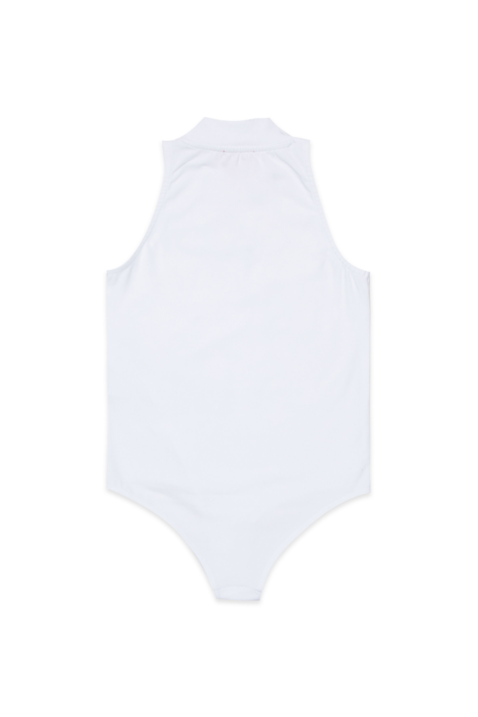 Diesel - BVODY, Woman's Cotton bodysuit with Oval D embroidery in White - 2