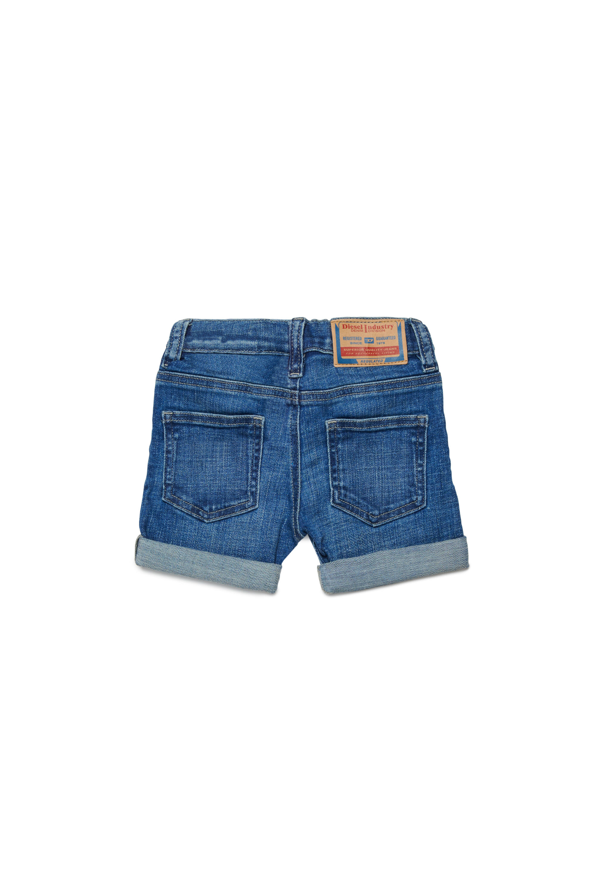 Diesel - PGALLYB, Unisex's Denim shorts with rolled hems in Medium blue - 2