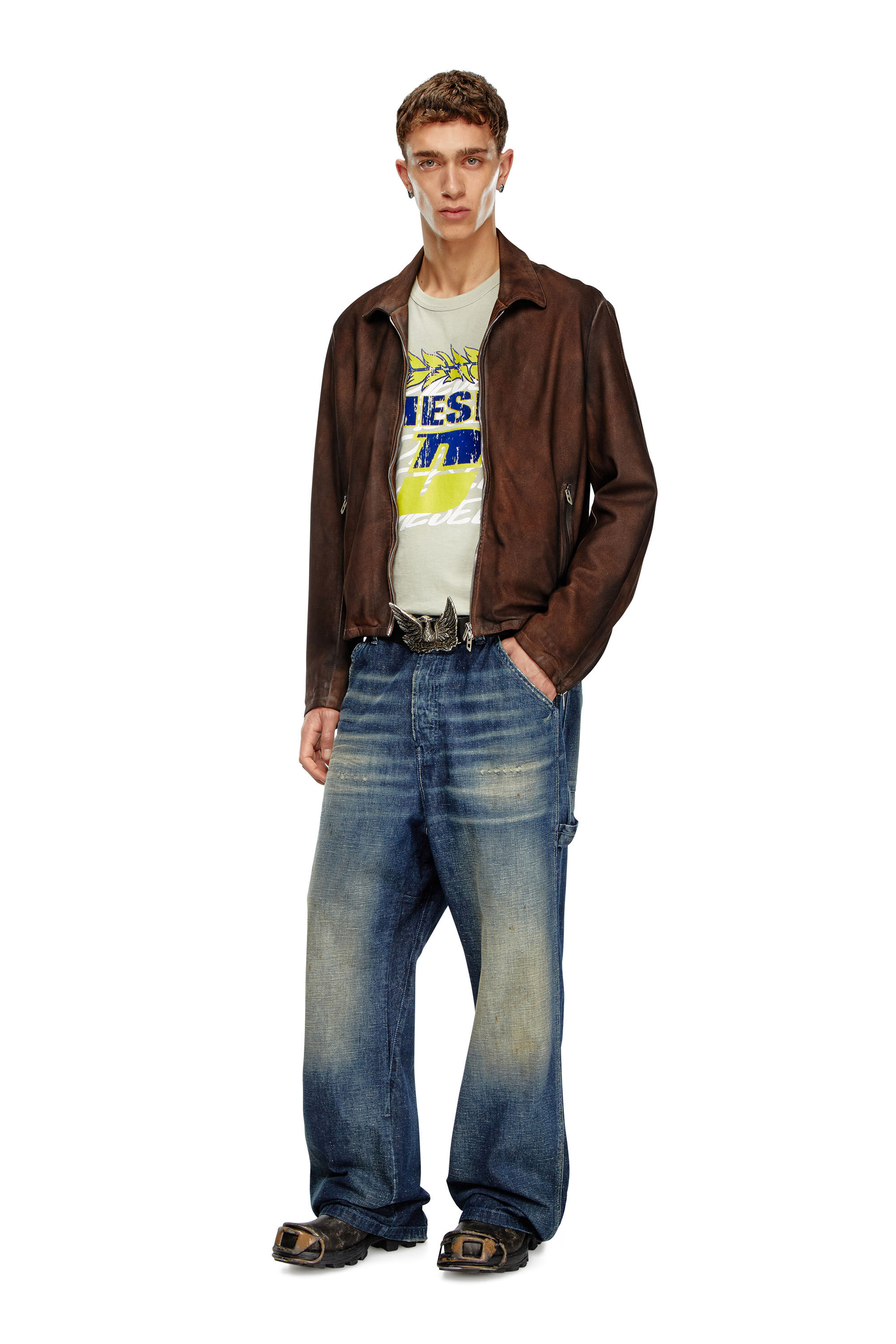 Diesel - Man Straight Jeans D-Livery 09J91, Dark Blue - Image 1