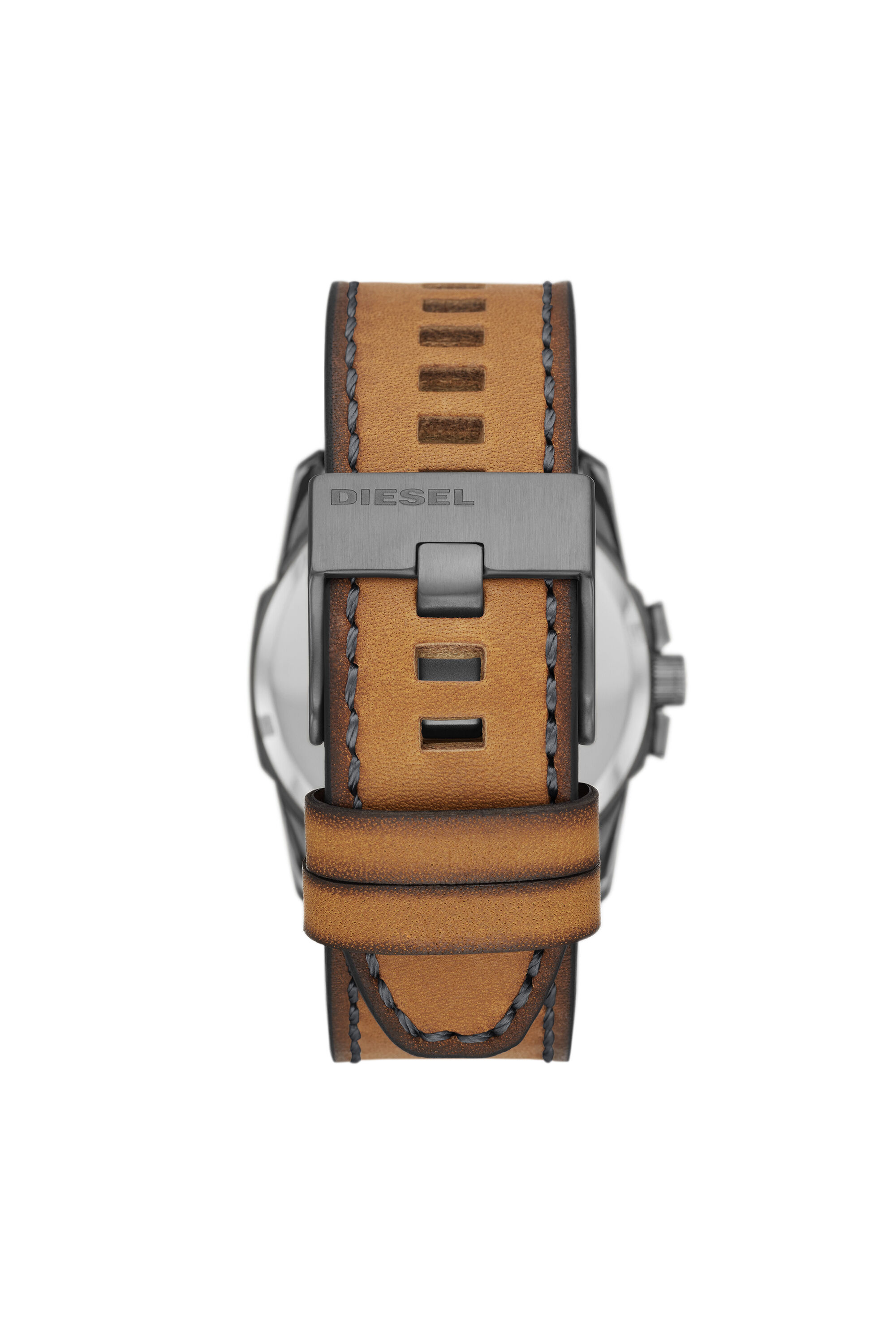 DZ1964 Man: Master Chief three-hand brown leather watch | Diesel