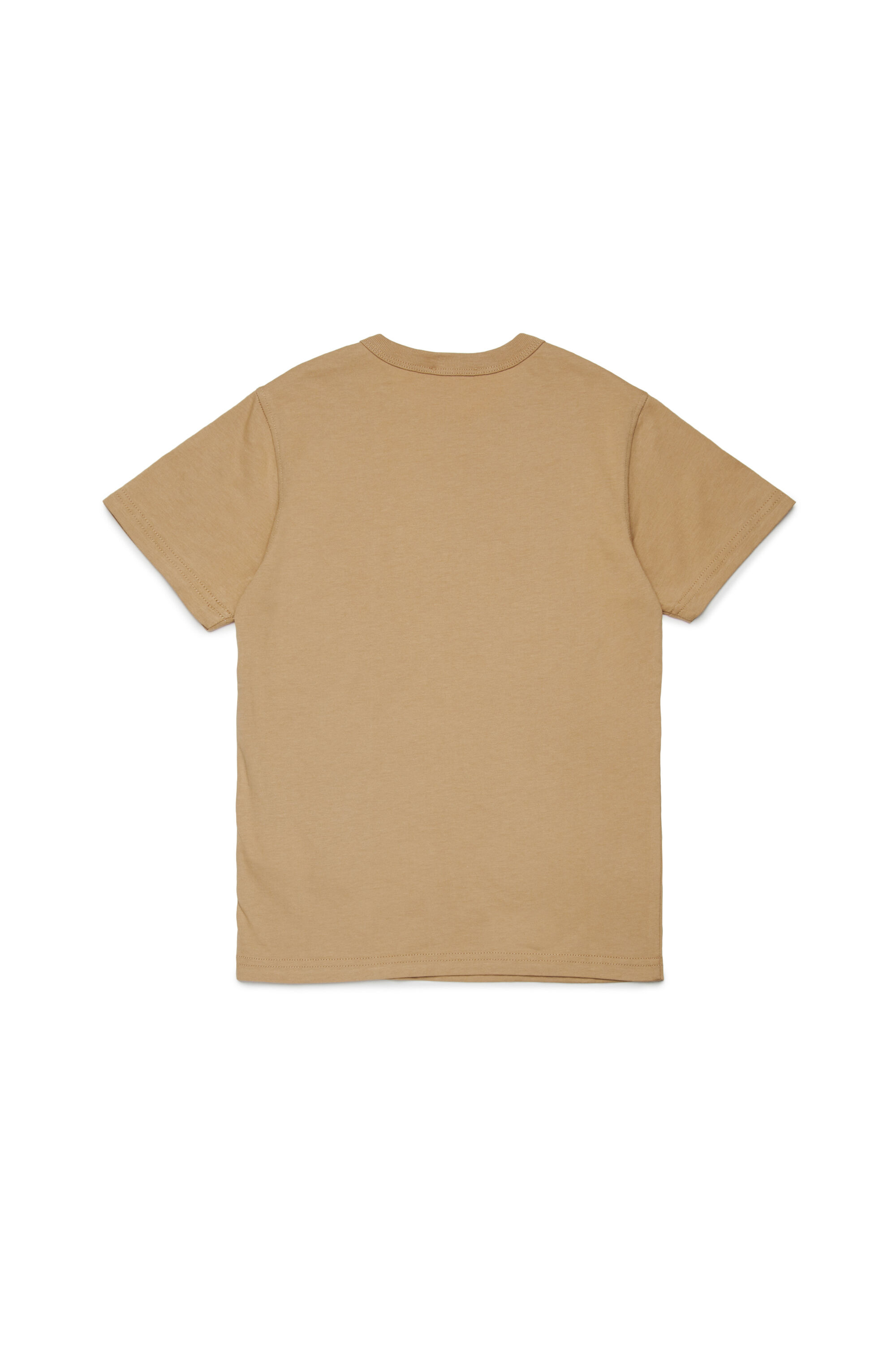 Diesel - TUNDRA, Man's Cotton T-shirt with logo in Light Brown - 2