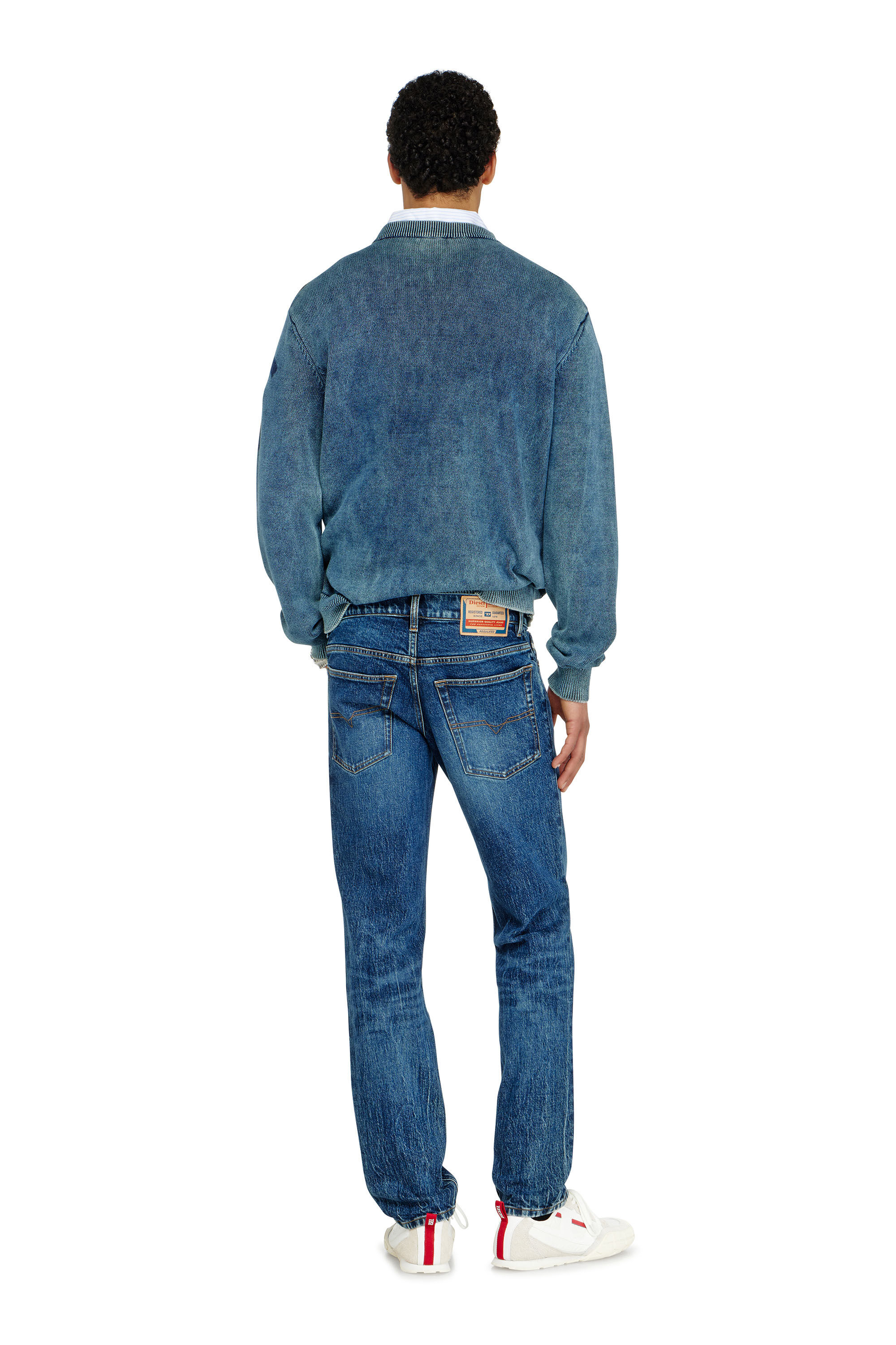 Diesel - Man's Regular Jeans 2023 D-Finitive 0KBBQ, Dark Blue - 3