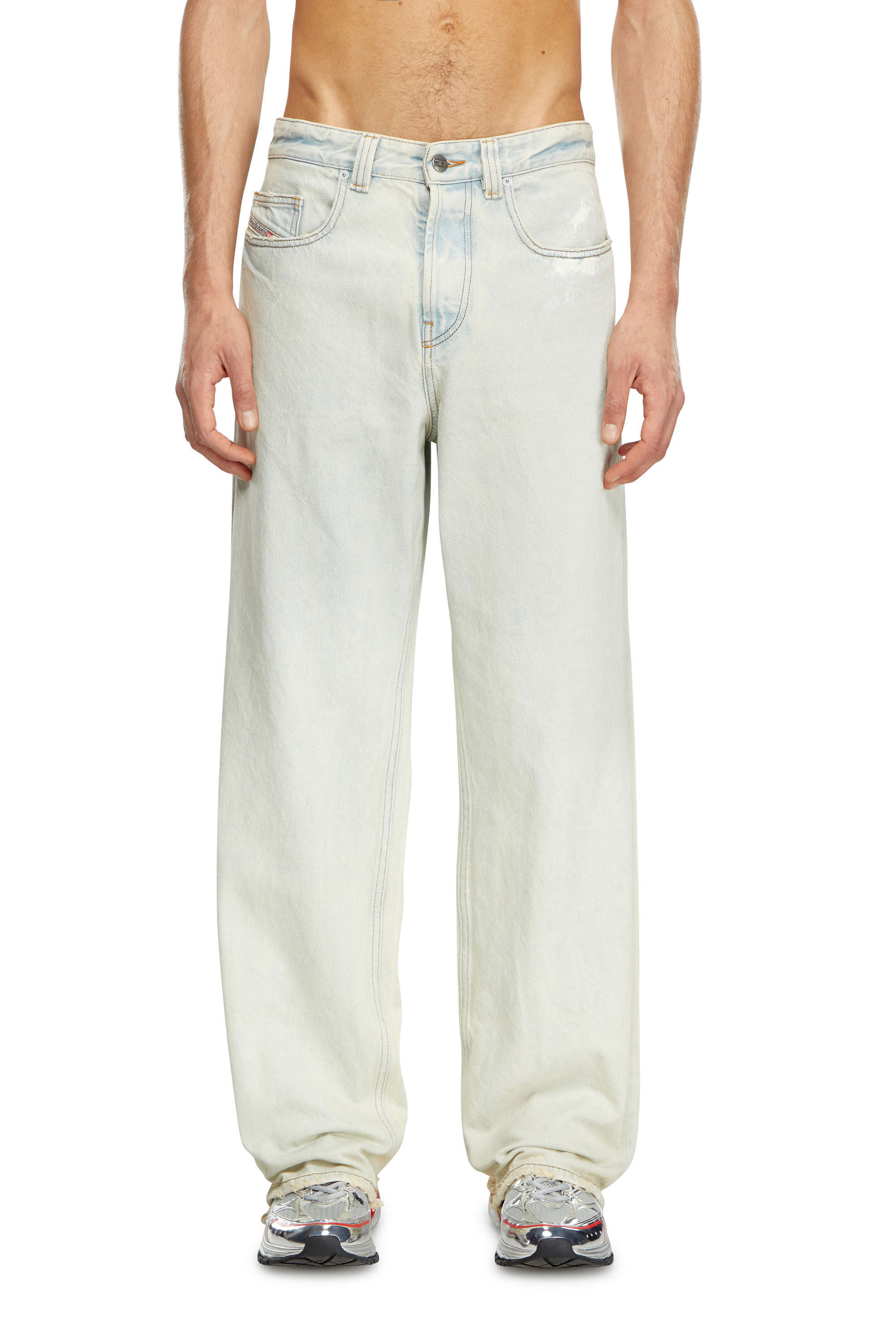 Diesel - Man's Relaxed Jeans 2001 D-Macro 09J81, Light Blue - 3