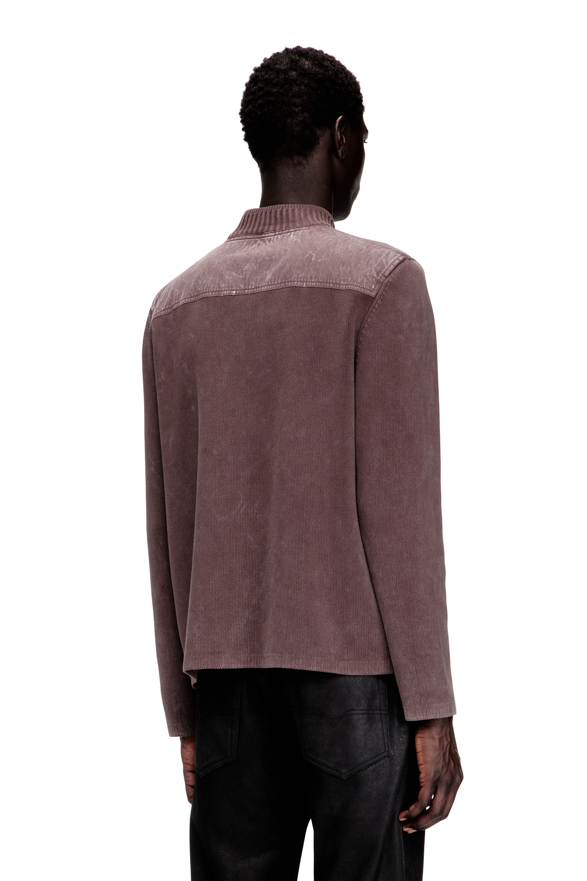 Diesel - K-GEROME, Man's Zip-up cardigan with cargo pockets in null - 4