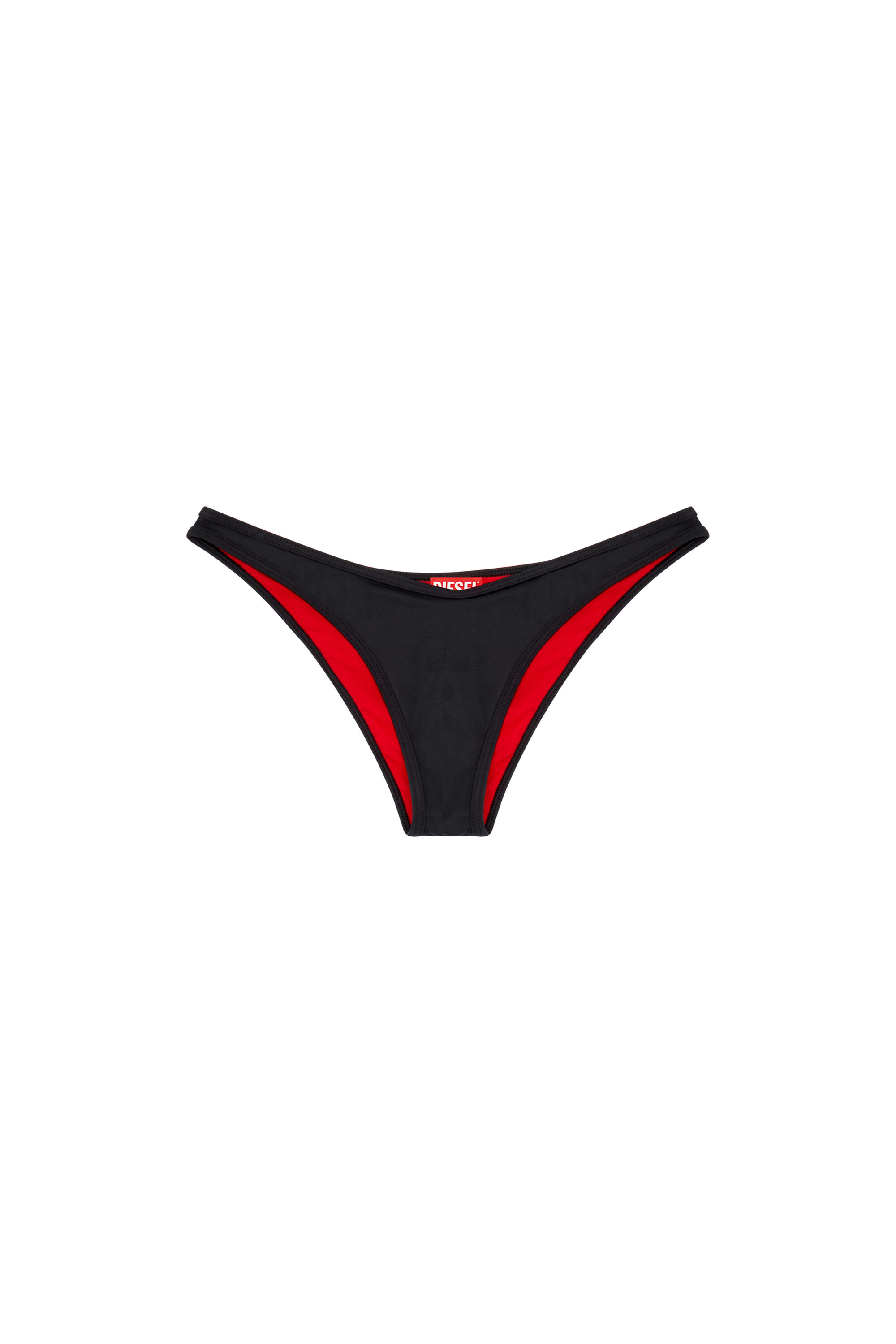 Diesel - BFPN-PUNCHY-X, Woman's Bikini bottoms with oversized logo in Black - 4