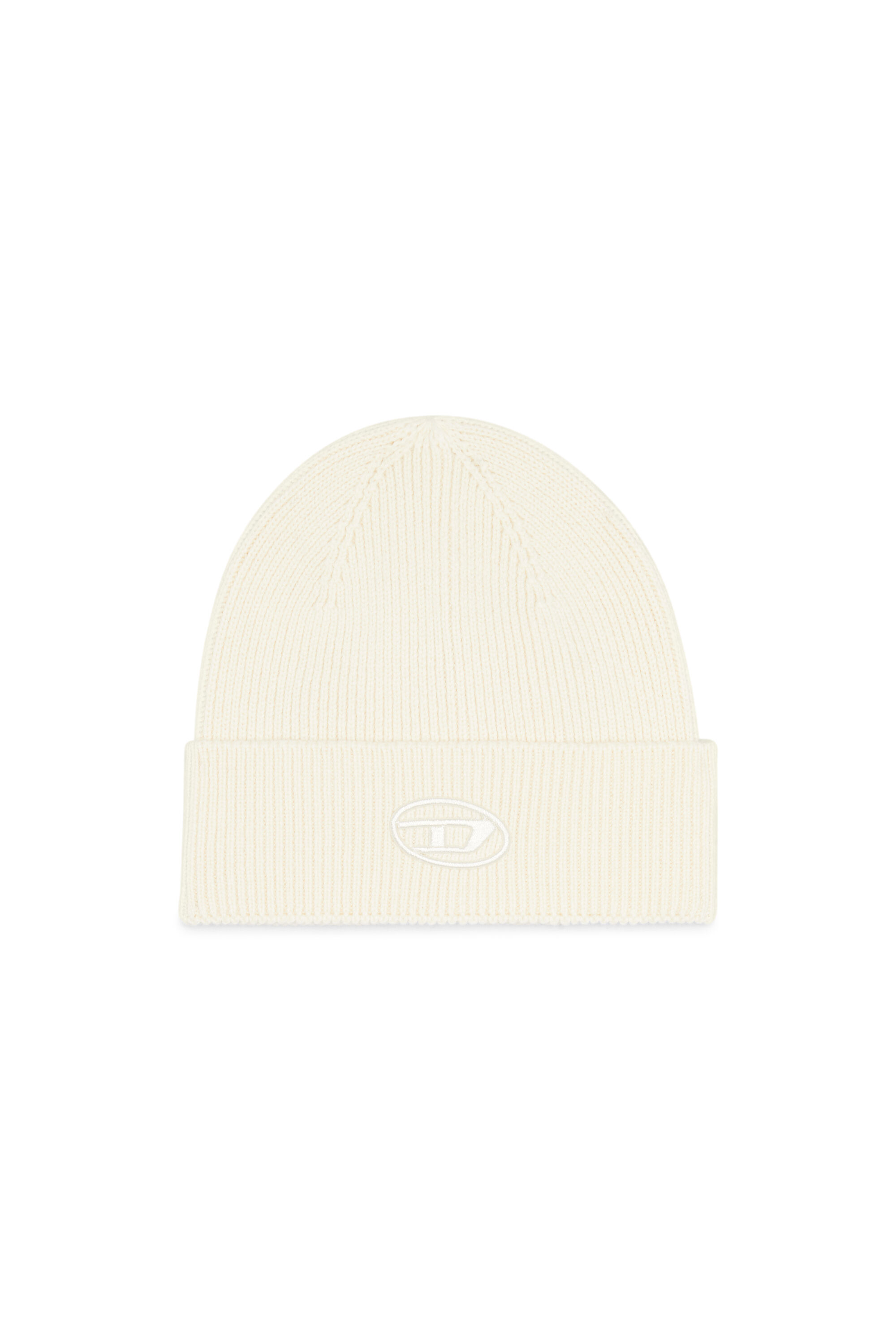 【Diesel】K-Coder-Fully B Ribbed Beanie with D Embroidery K-CODER-FULLY B: Ribbed beanie with D embroidery | Diesel
