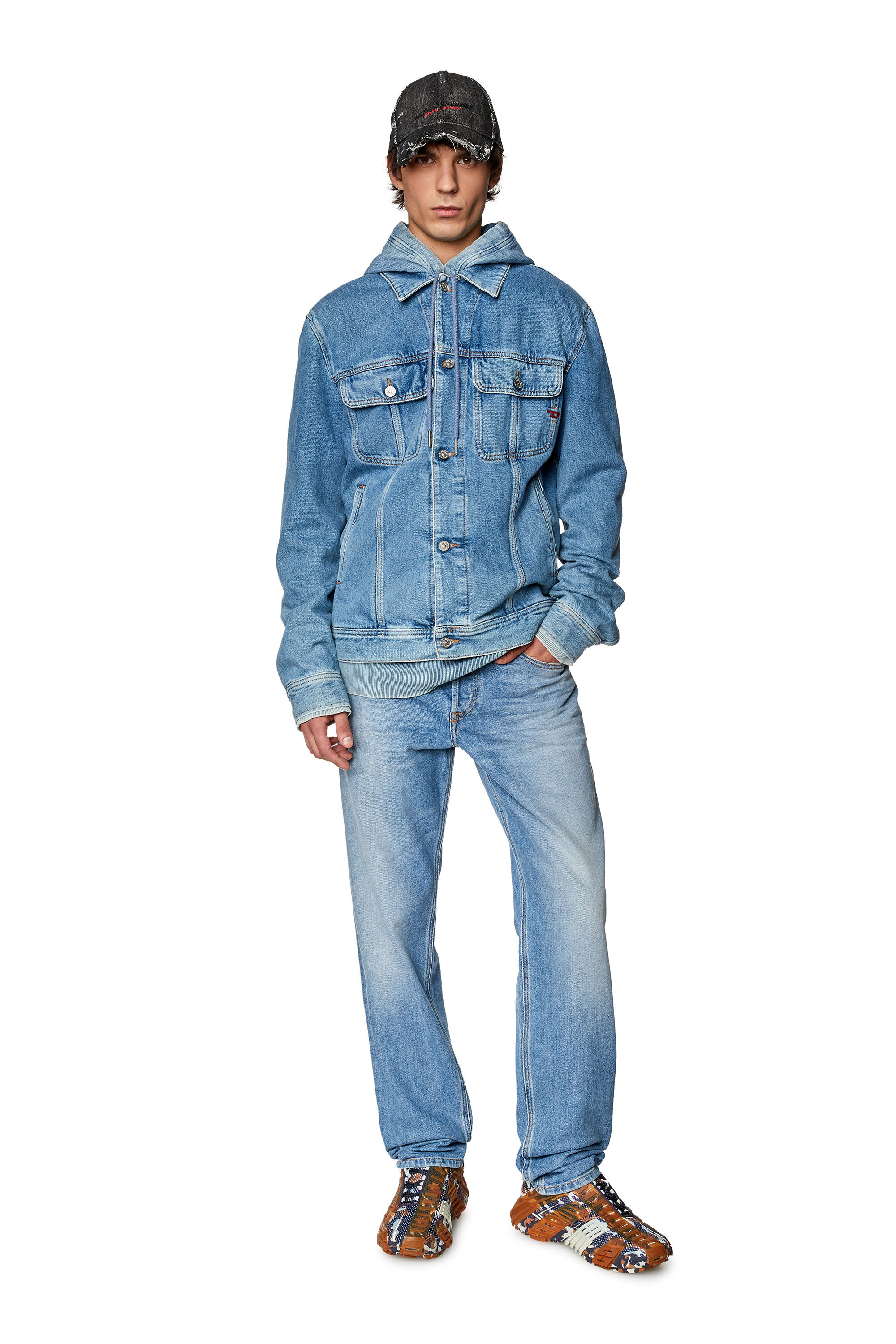 Diesel - Tapered Jeans 2023 D-Finitive 09F81, Medium blue - Image 1