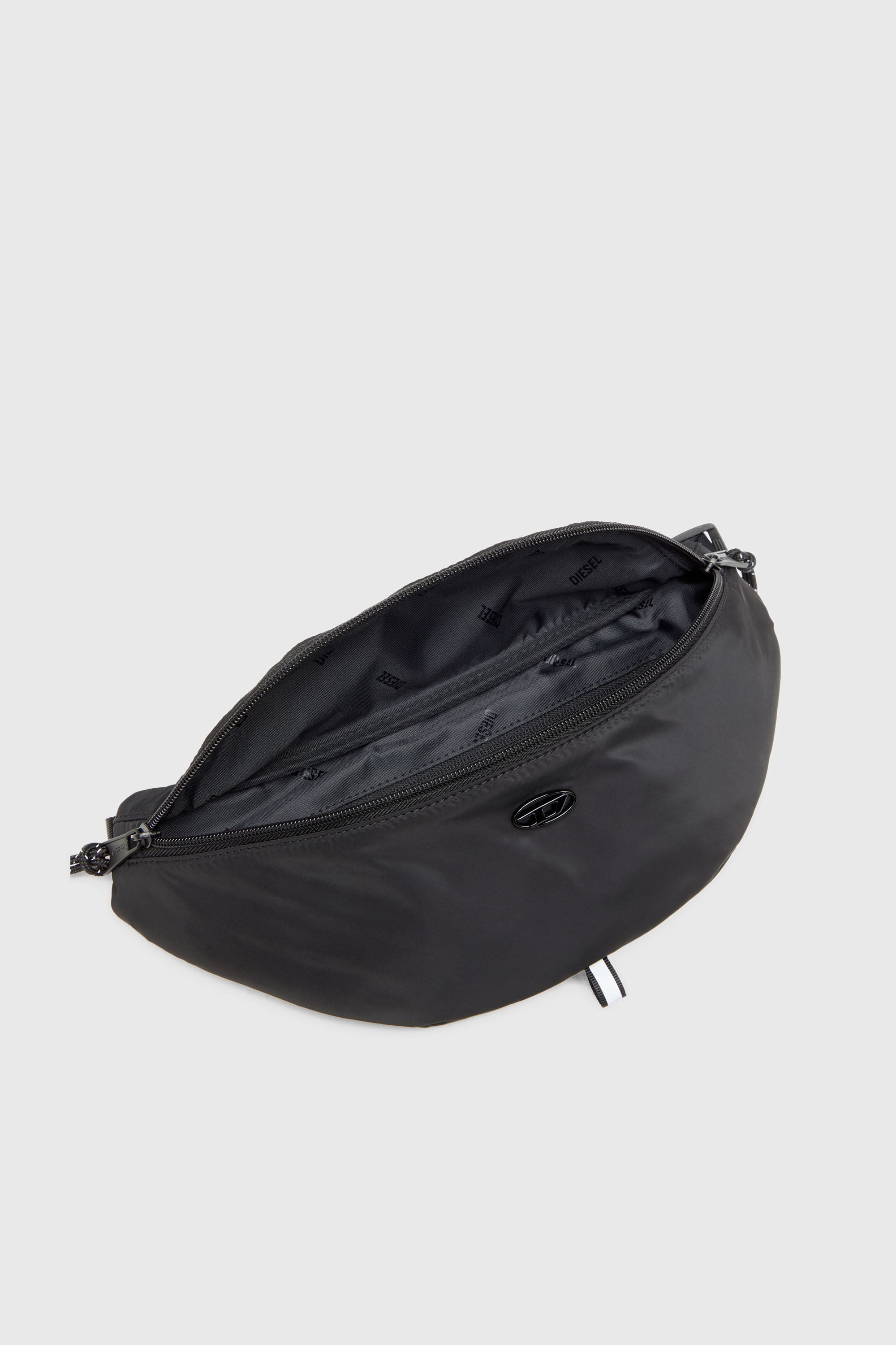 Diesel - D-PACK BELTBAG X, Man's D-Pack-Belt bag in satin-touch fabric in Black - 5