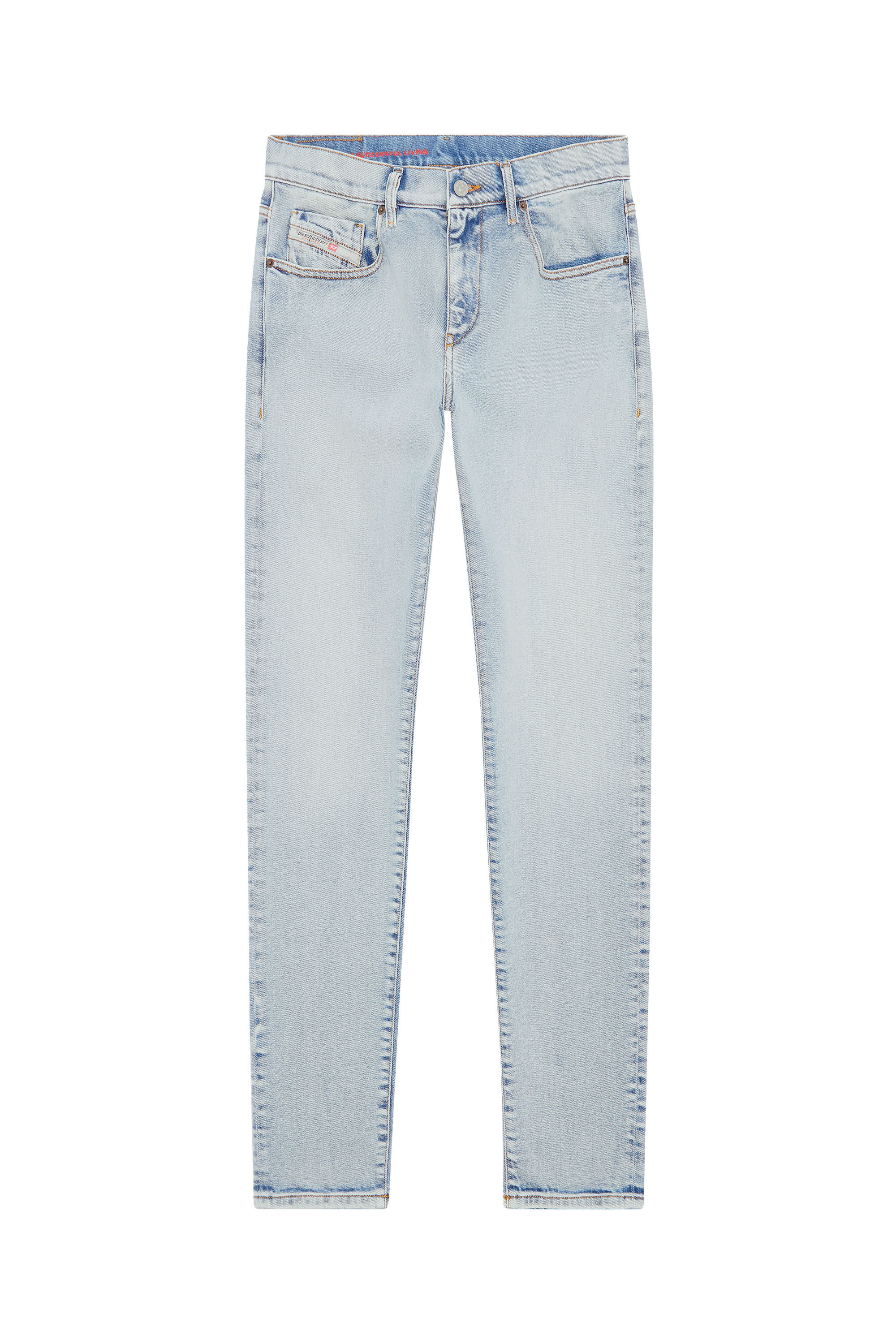 Diesel - Slim Jeans 2019 D-Strukt 9C08L, Light Blue - Image 2