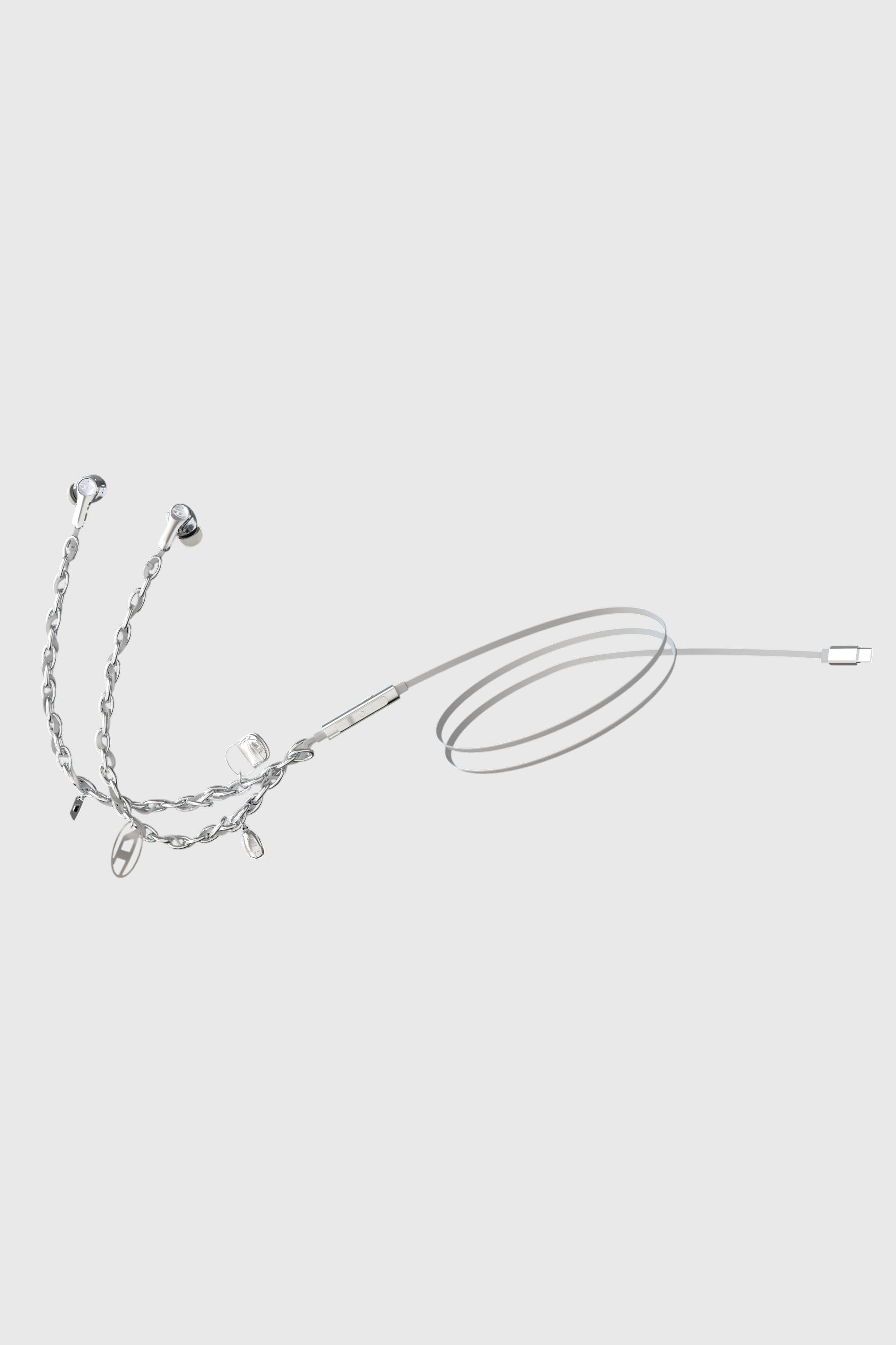 Diesel - 60458  WIRED EARBUDS WIRED EARBUDS, Unisex's Wired Earbuds and charms in Silver - 5