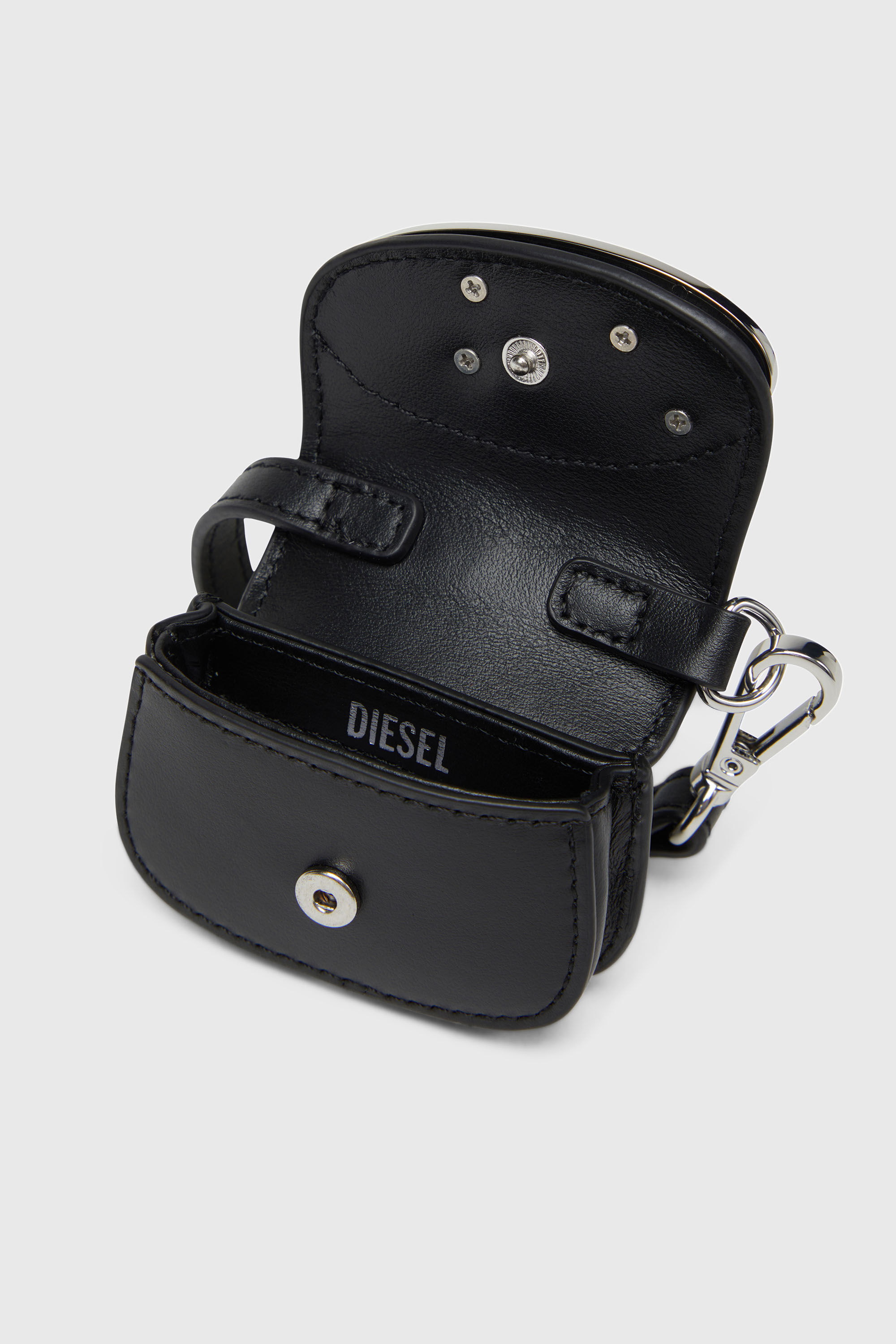 Diesel - 1DR MICRO, Woman's Leather bag charm in Black - 3