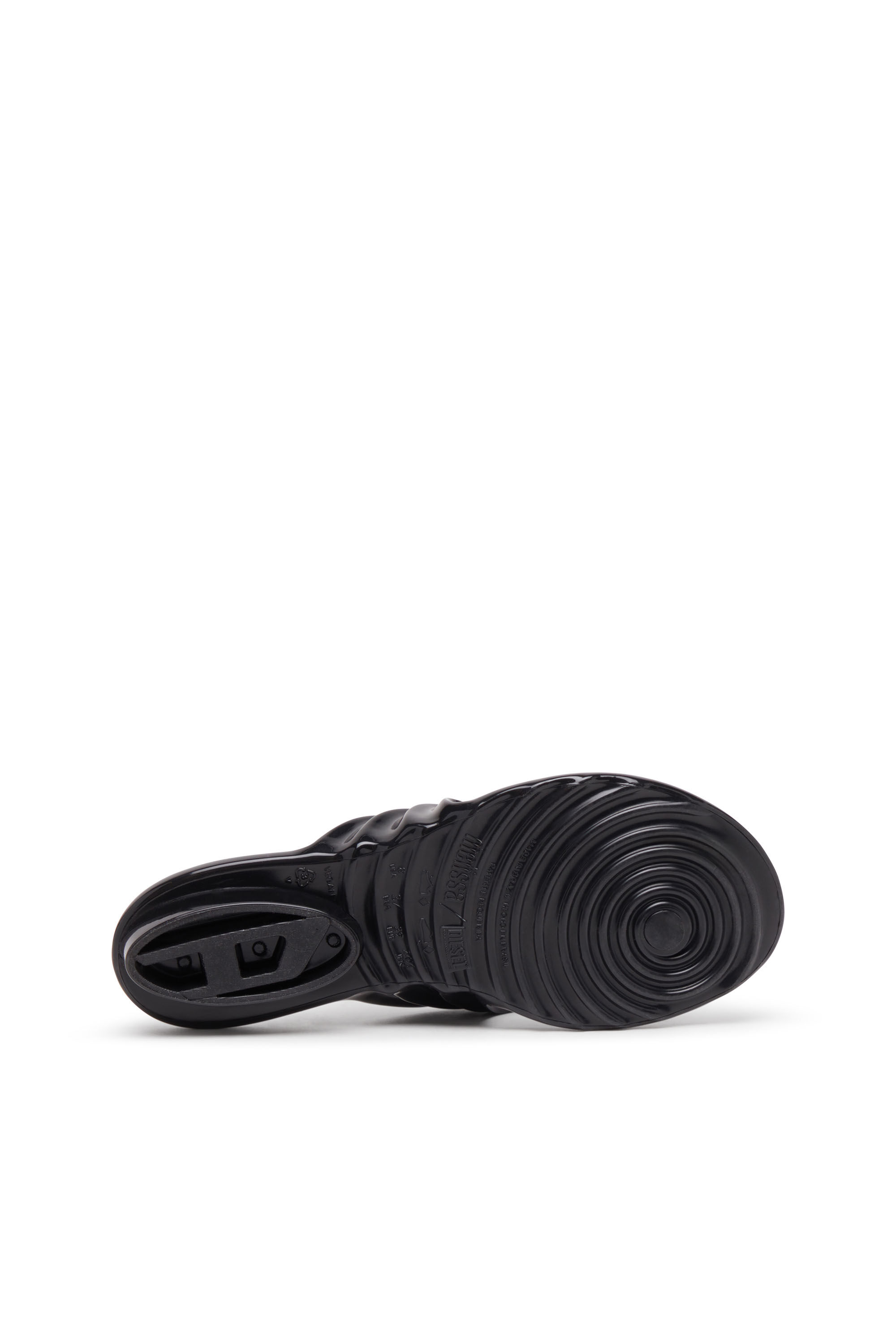 Diesel - MELISSA QUANTUM THONG, Woman's Sculptural flip-flops in Melflex® in Black - 5