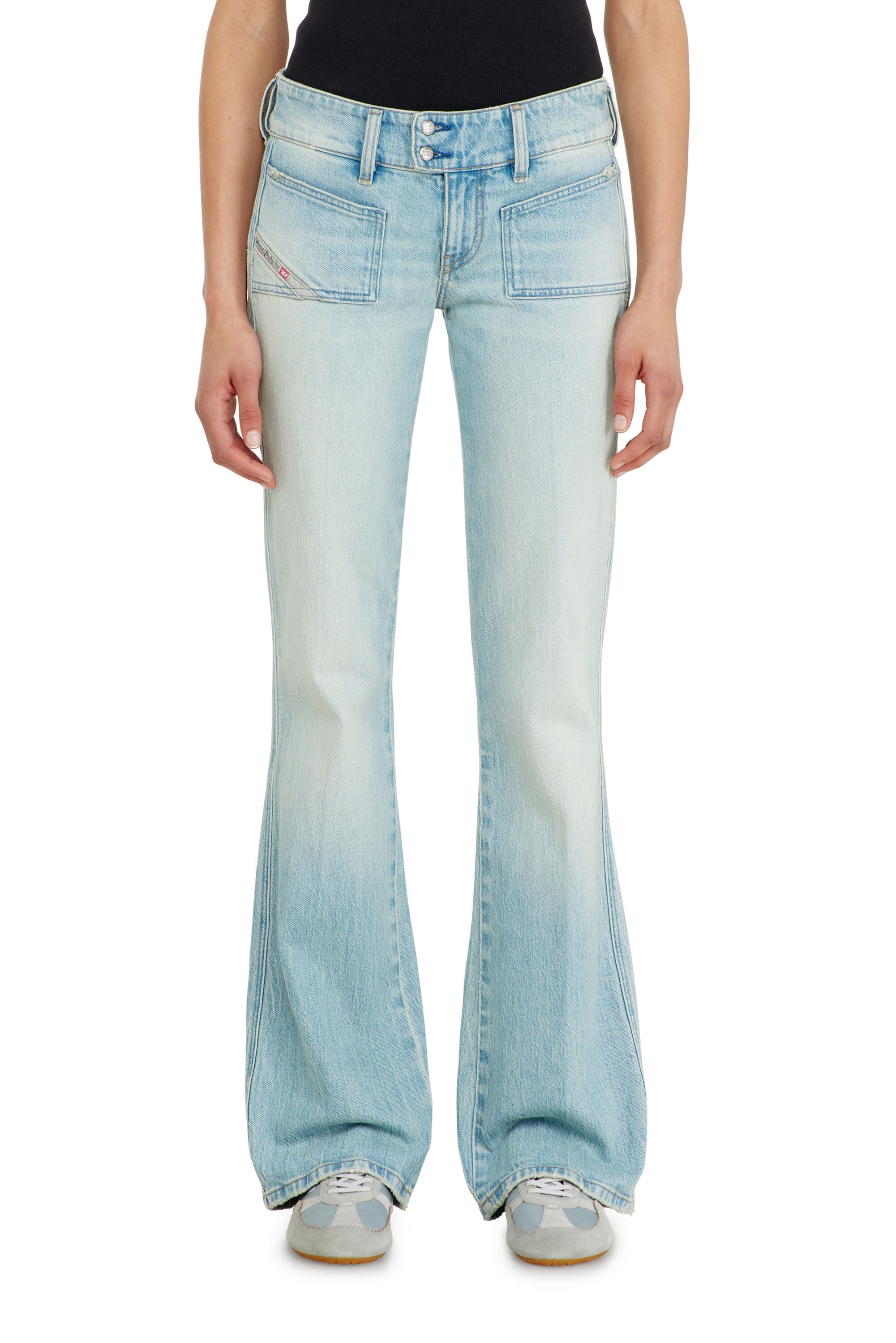 Diesel - Woman's Bootcut Jeans D-Hush 0KBBX, Light Blue - 4