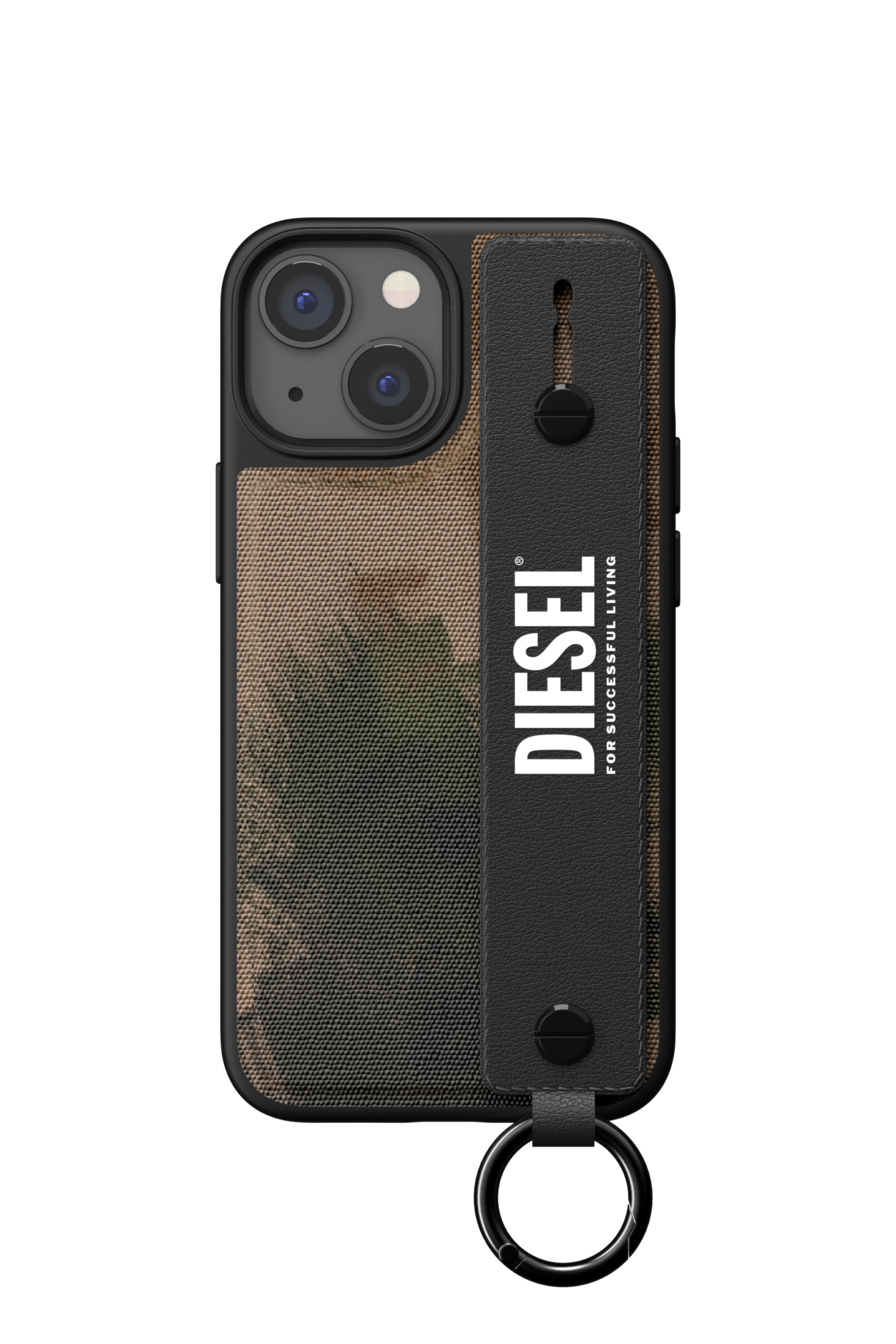 Diesel - 47179 HANDSTRAP CASE, Unisex Handstrap case for iPhone 13 Mini in Green - Image 2