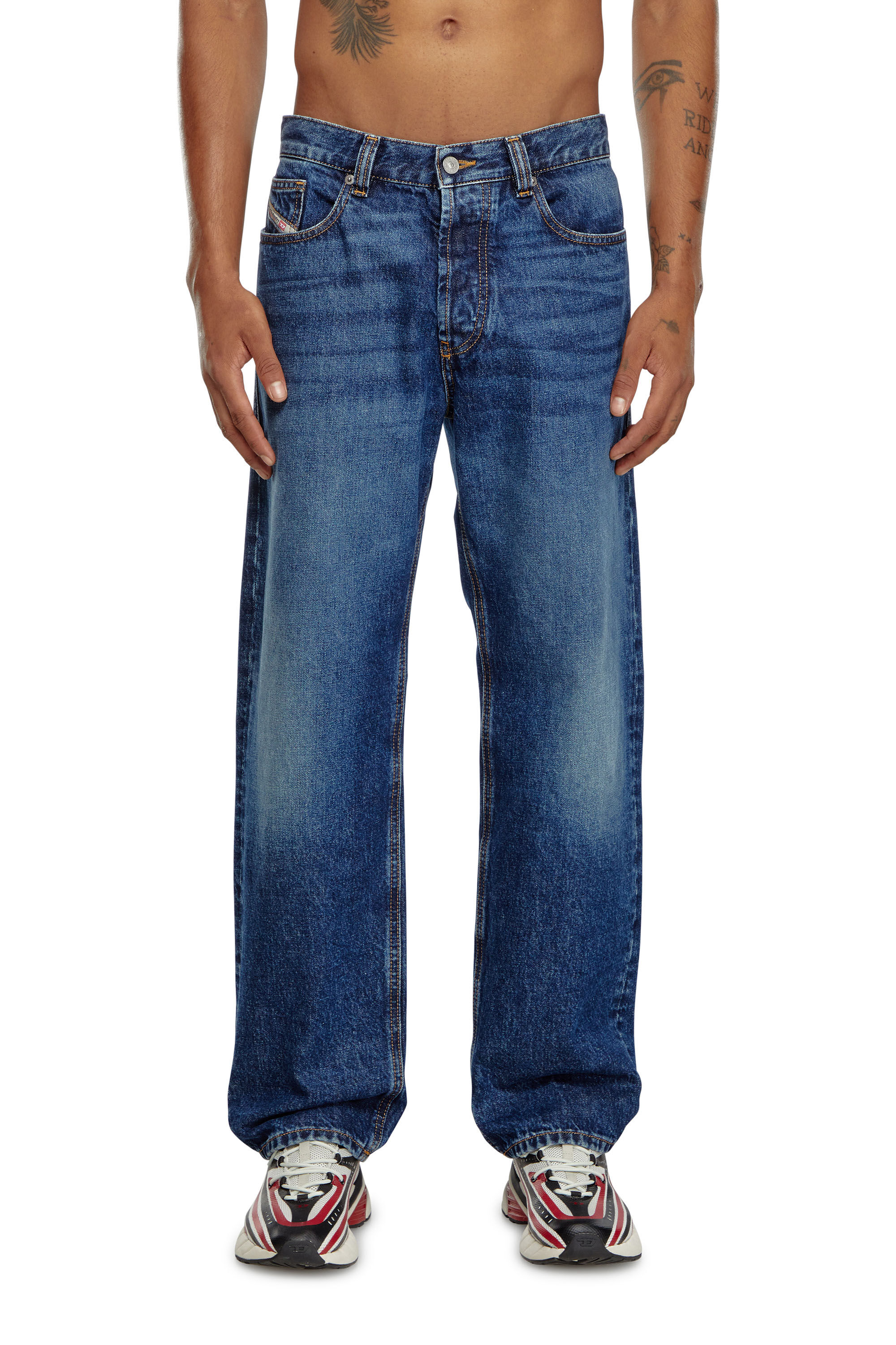 デニム・ジーパン DIESEL regular jeans 2024 d-macs 09i27 Men's Regular Skater Jeans | Dark blue | Diesel 2010 D-Macs