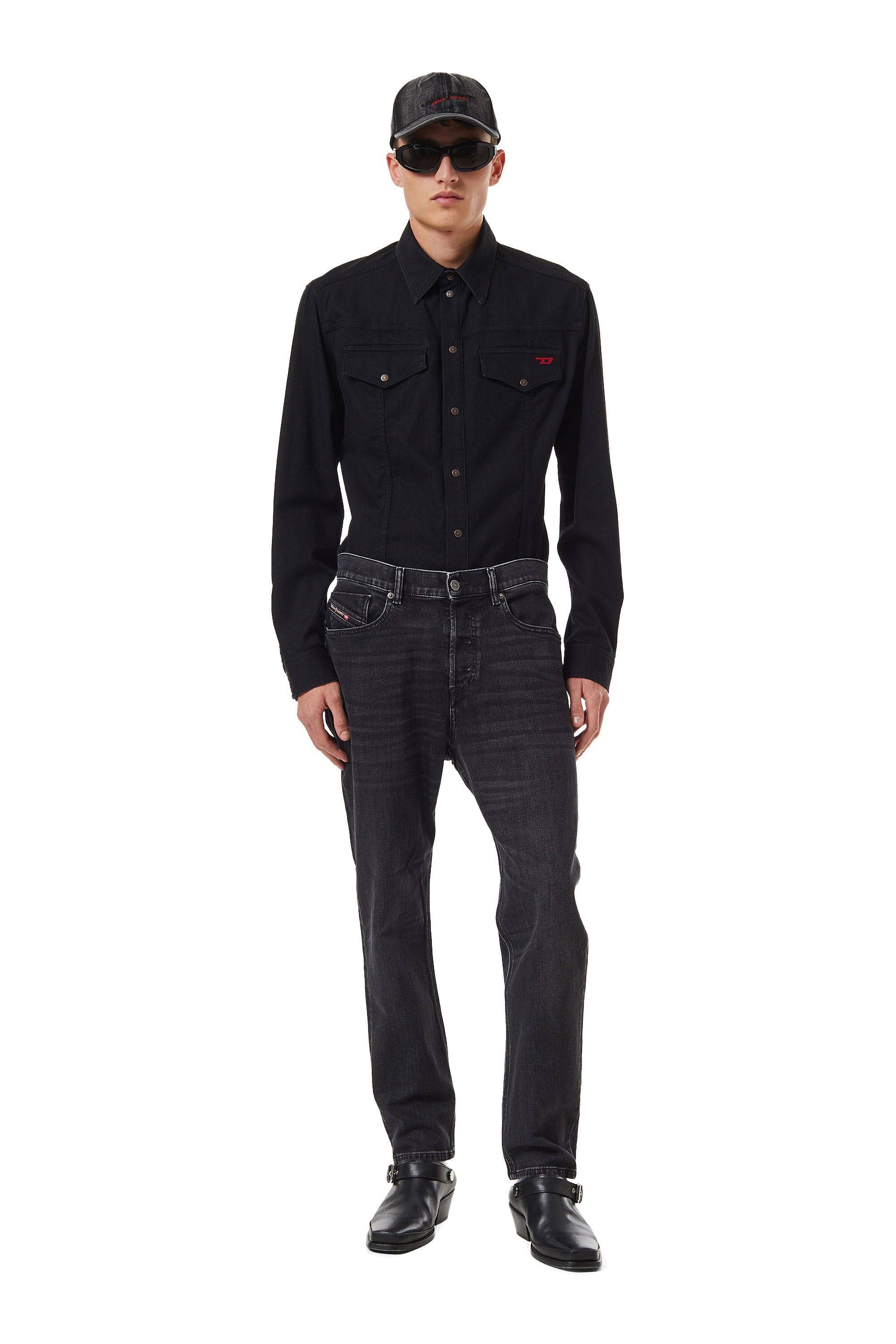 Diesel - Tapered Jeans 2005 D-Fining 09B83, Black/Dark grey - Image 1