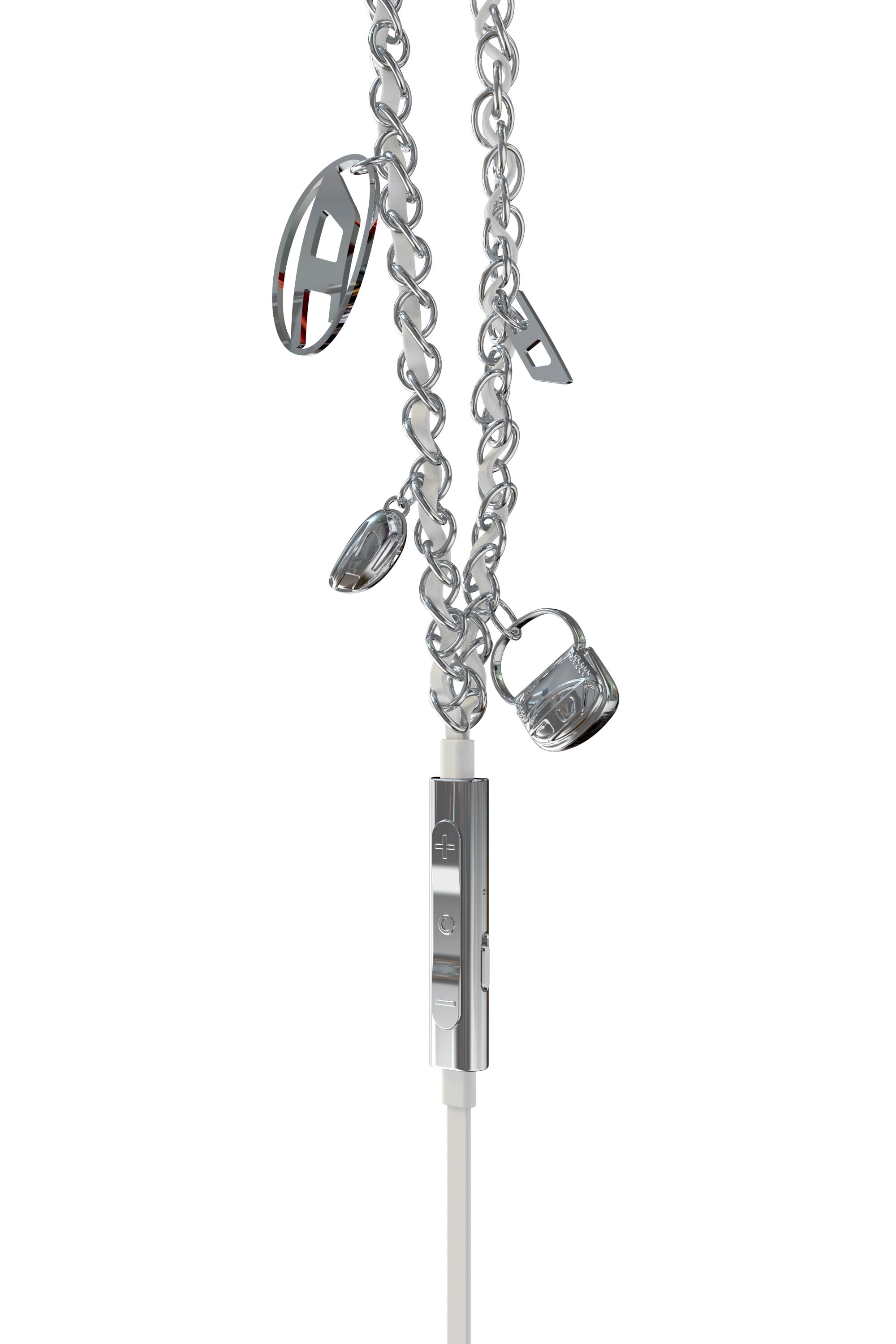 Women's Wired Earbuds and charms | Silver | Diesel {{Country}}