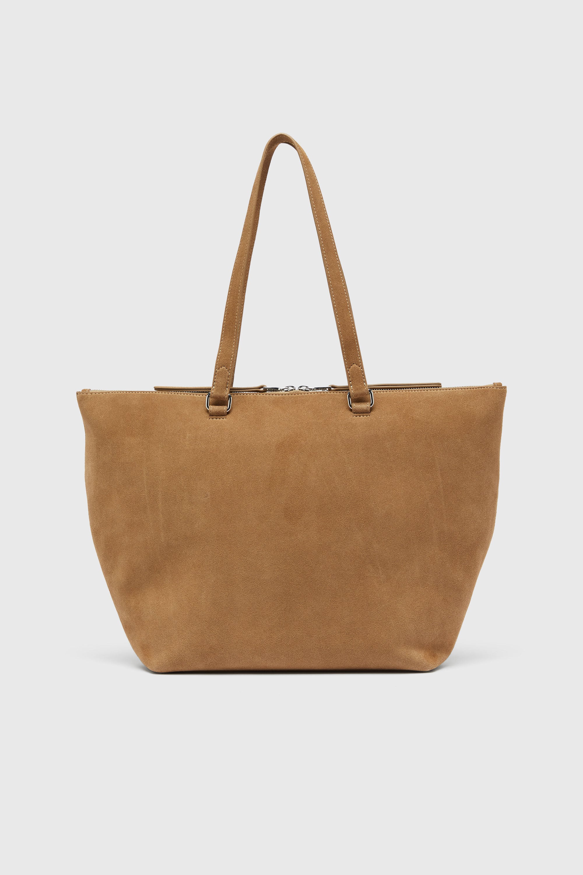 Diesel - 1DR DOME TOTE E/W, Unisex's 1DR Dome-Suede tote with Oval D Logo in Camel - 3