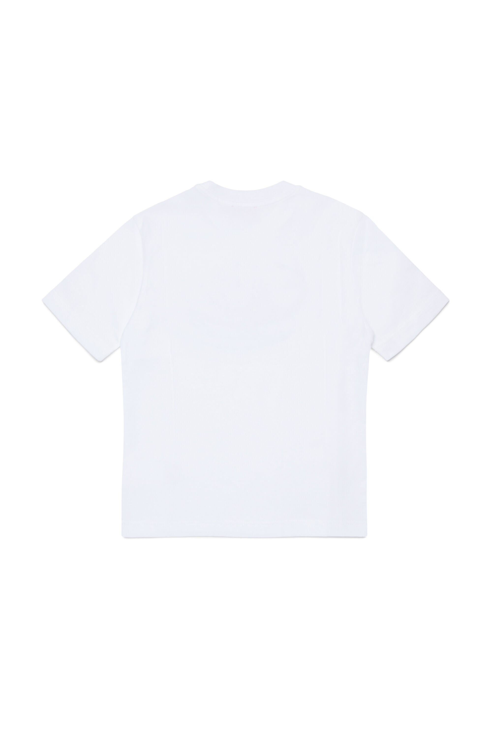 Diesel - TVALE OVER, Man's Cotton T-shirt with shadow Oval D in White - 2