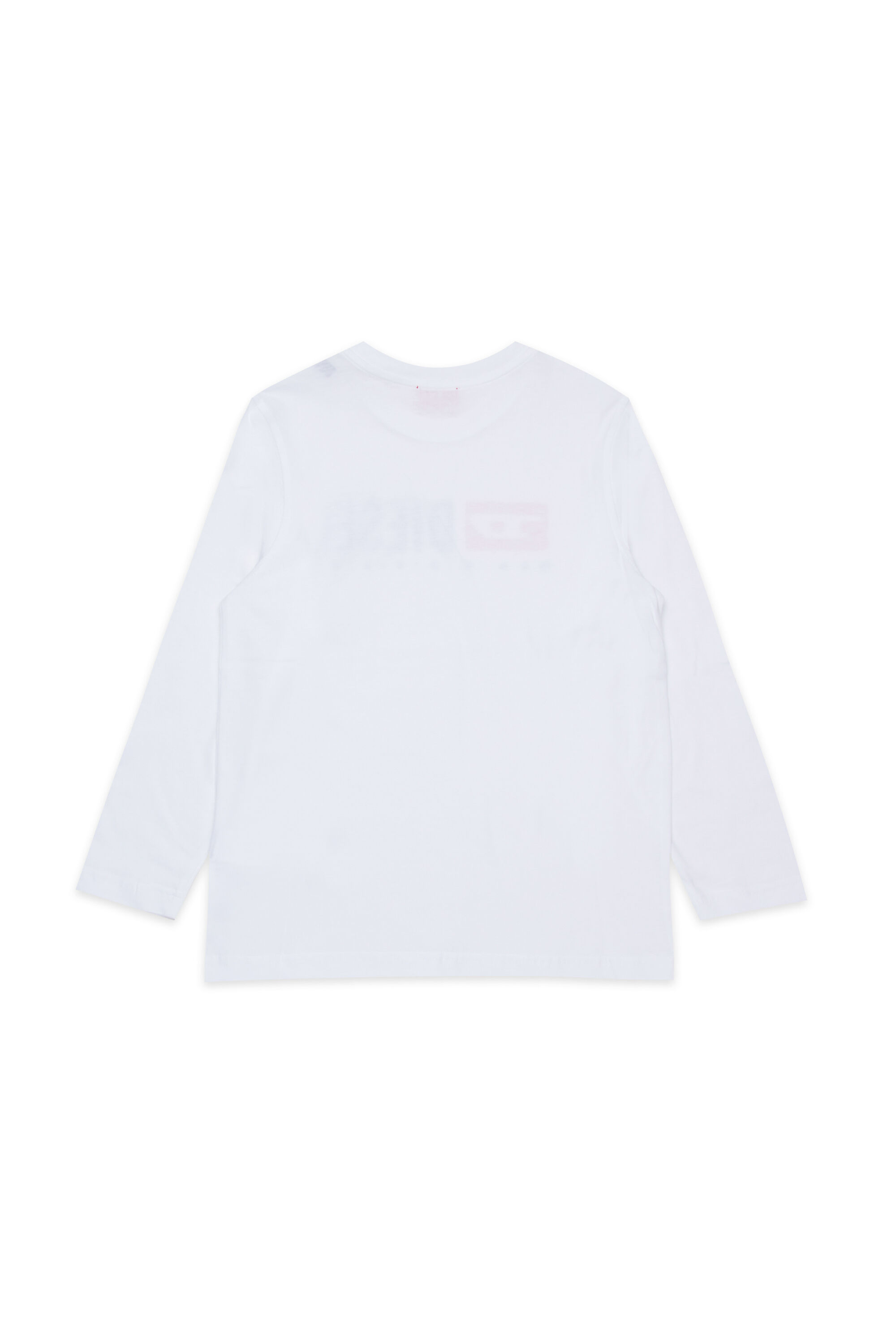 Diesel - TDROPS, Man's Cotton crew neck T-shirt with logo print in White - 2