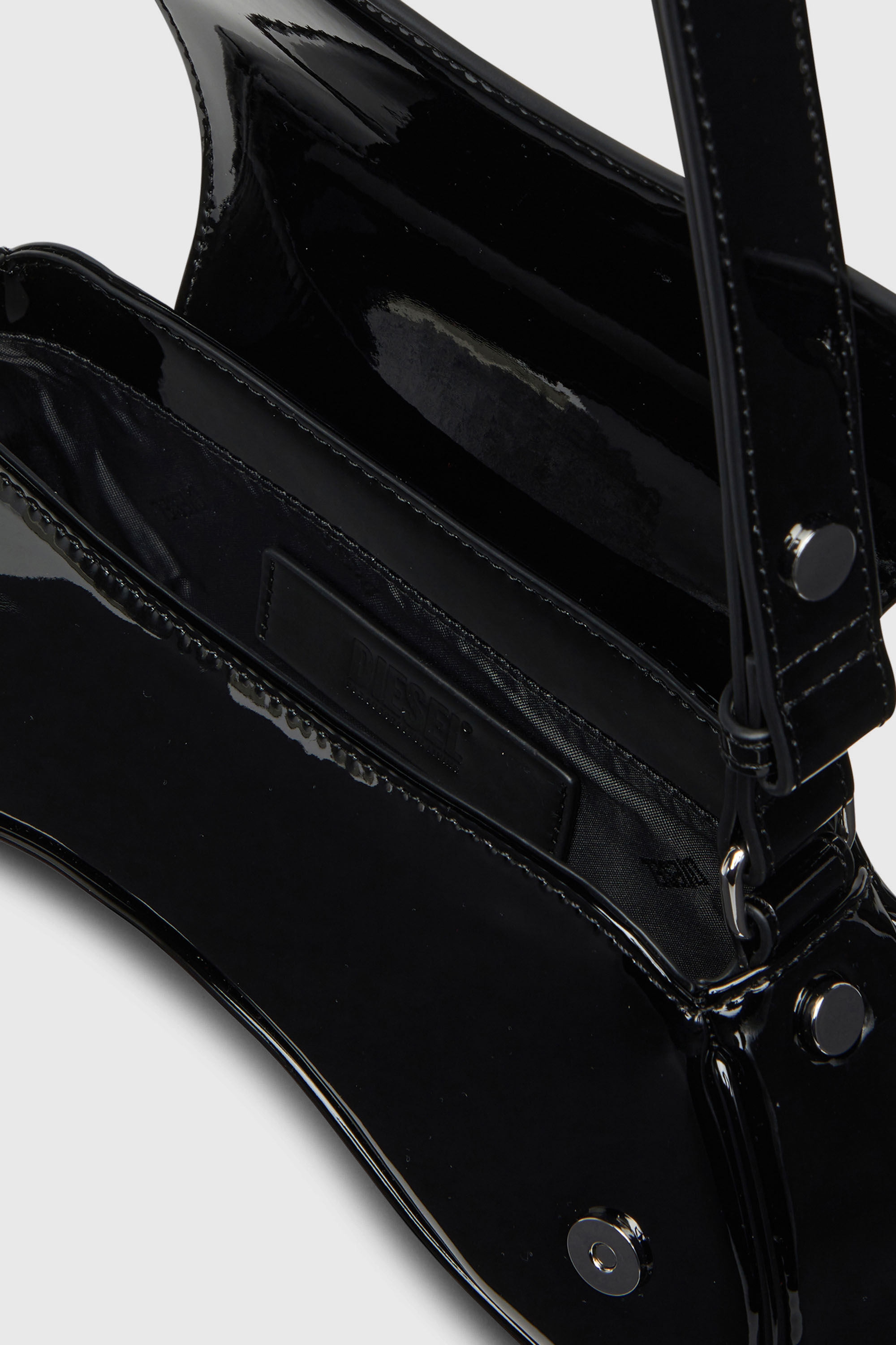 Diesel - PLAY CROSSBODY, Woman's Play-Glossy crossbody bag in Black - 5