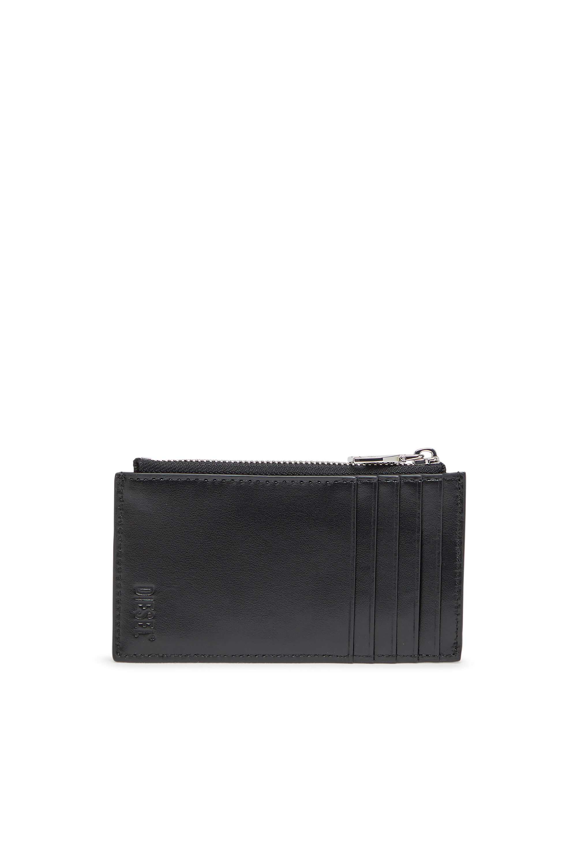 DIESEL☆ Card holder with glossy finish ブラック Women's Card holder with glossy finish | Black | Diesel