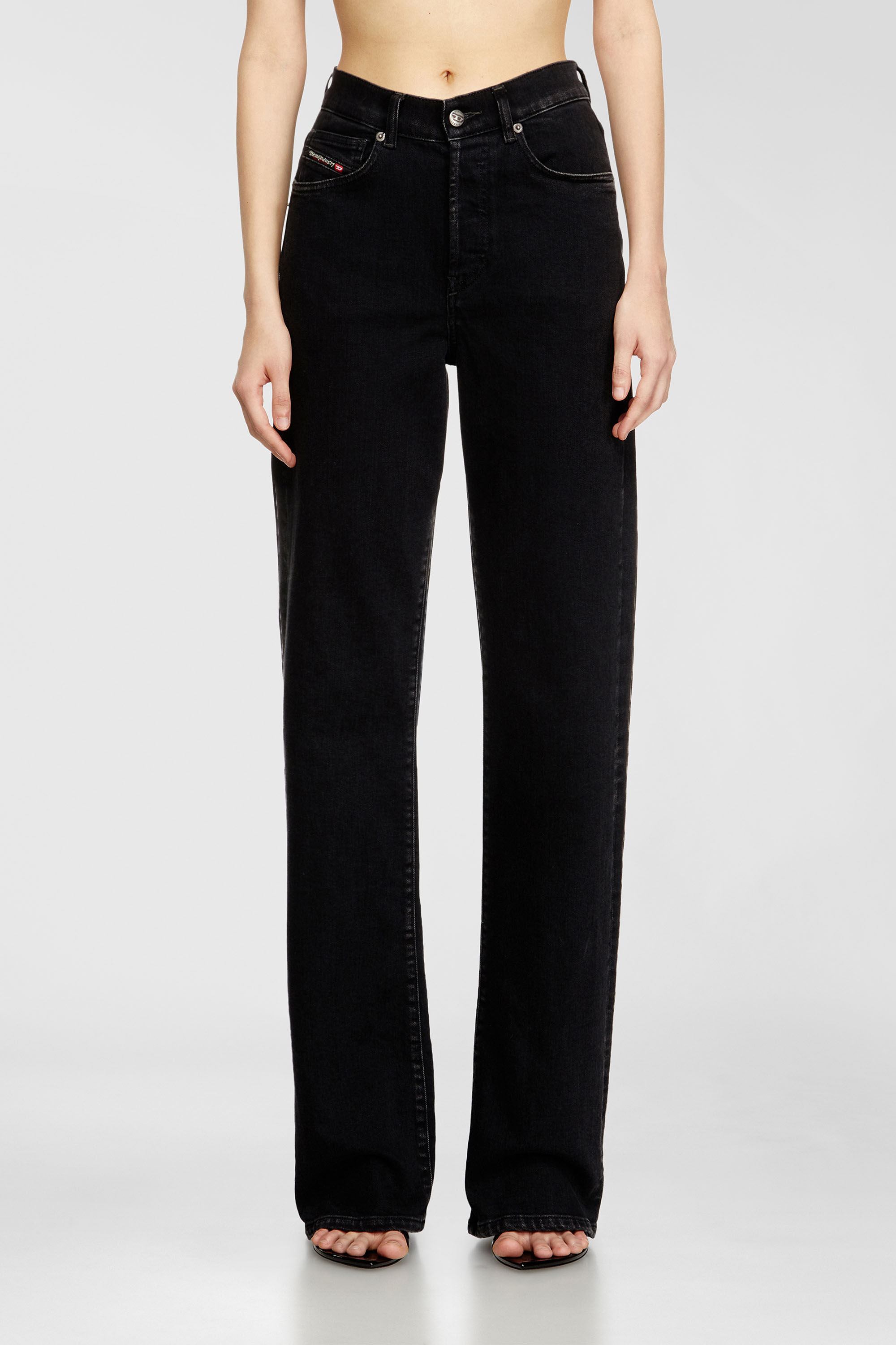 Diesel - Woman's Regular Jeans 1971 D-Sent 09N89, Black/Dark grey - 2