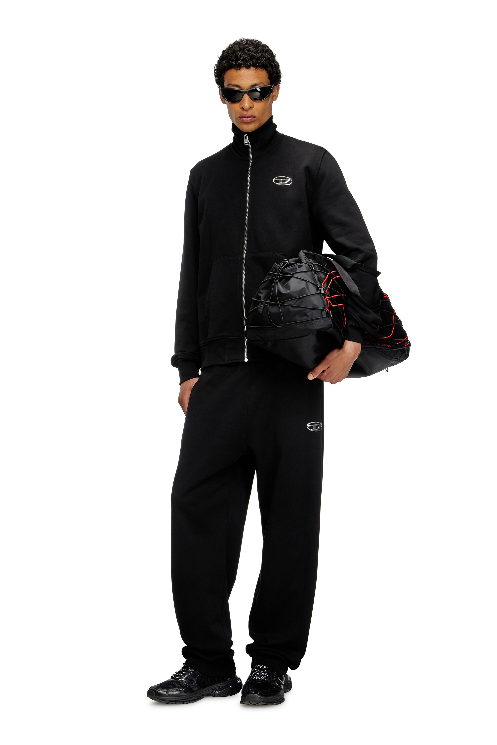 Diesel - TECH-D DUFFLE X, Unisex's Nylon duffle bag with Oval D embroidery in null - 1