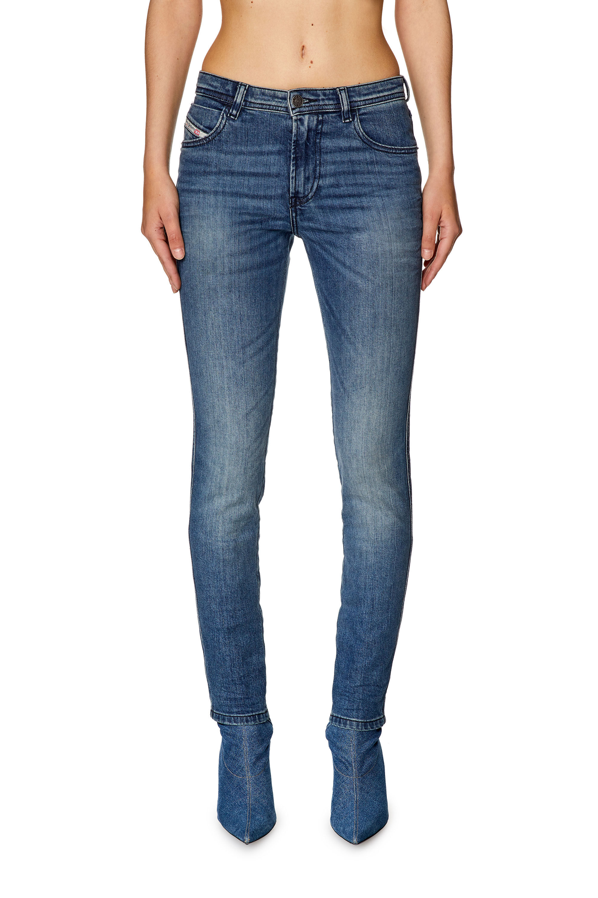 Diesel - Skinny Jeans 2015 Babhila 0LICM, Medium blue - Image 3