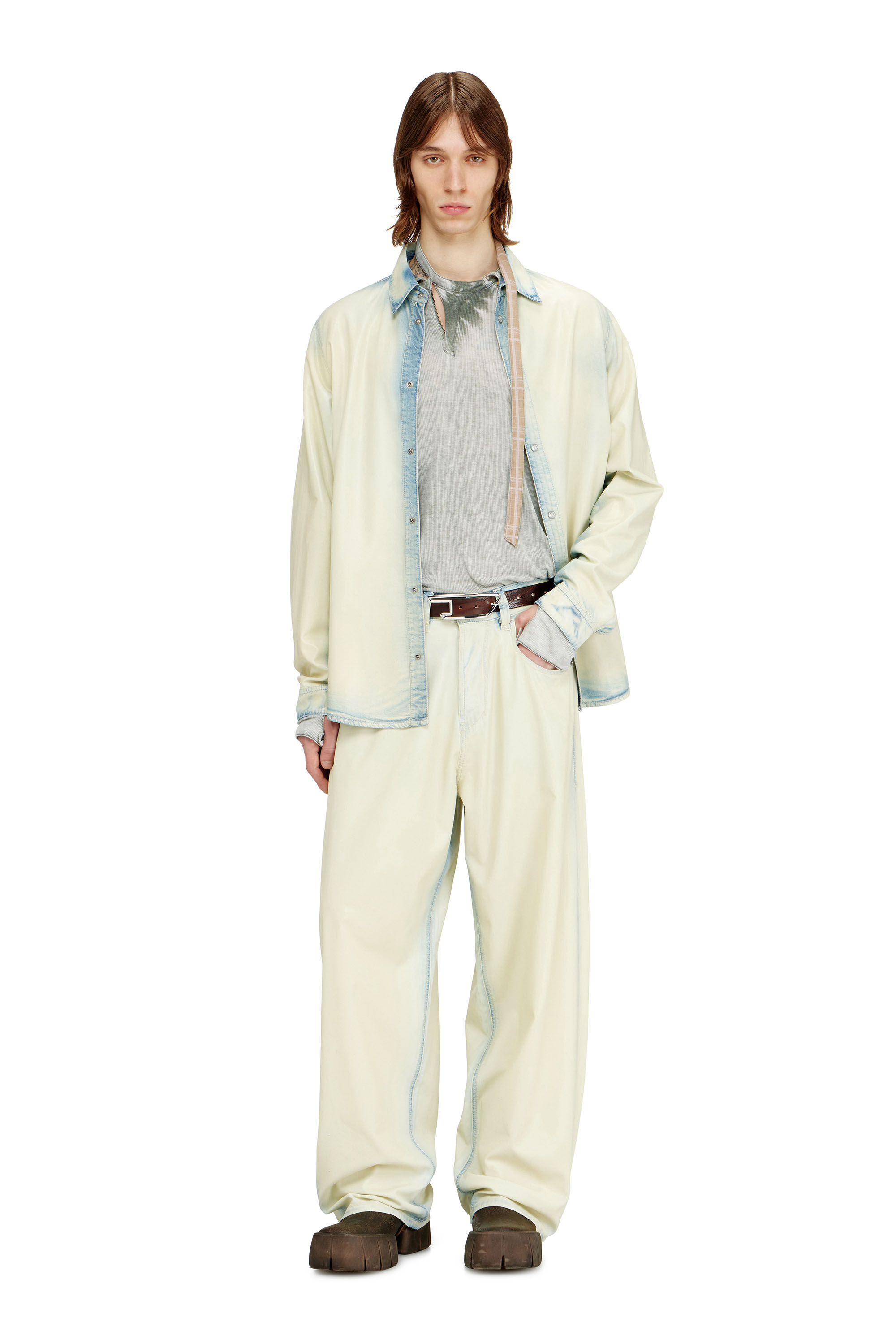 Diesel - Unisex's Relaxed Jeans 1997 D-Enim-M 068WD, Light Blue - 1