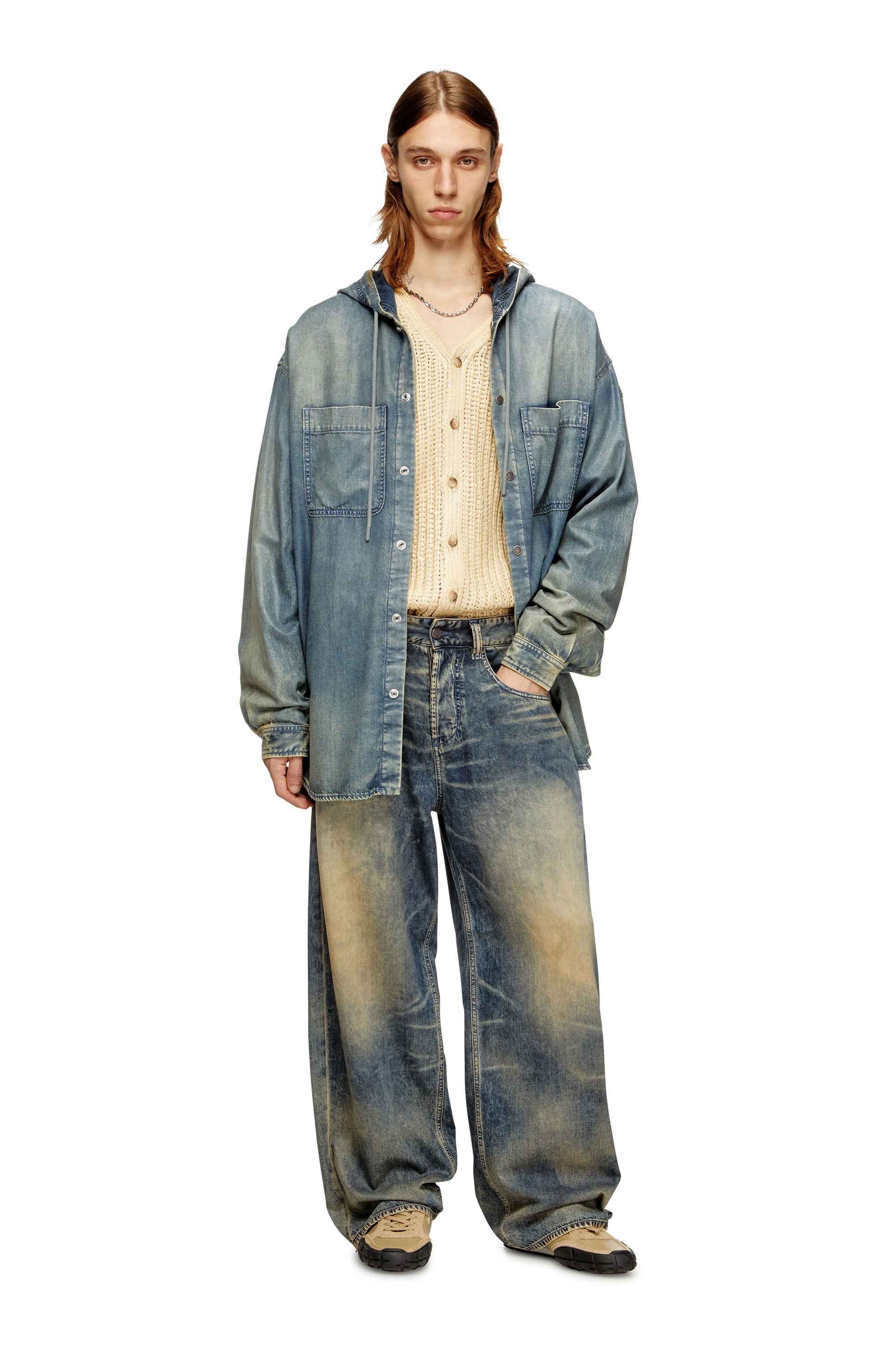 Diesel - Unisex's Relaxed Jeans 1997 D-Enim-M 0CEBB, Medium blue - 1
